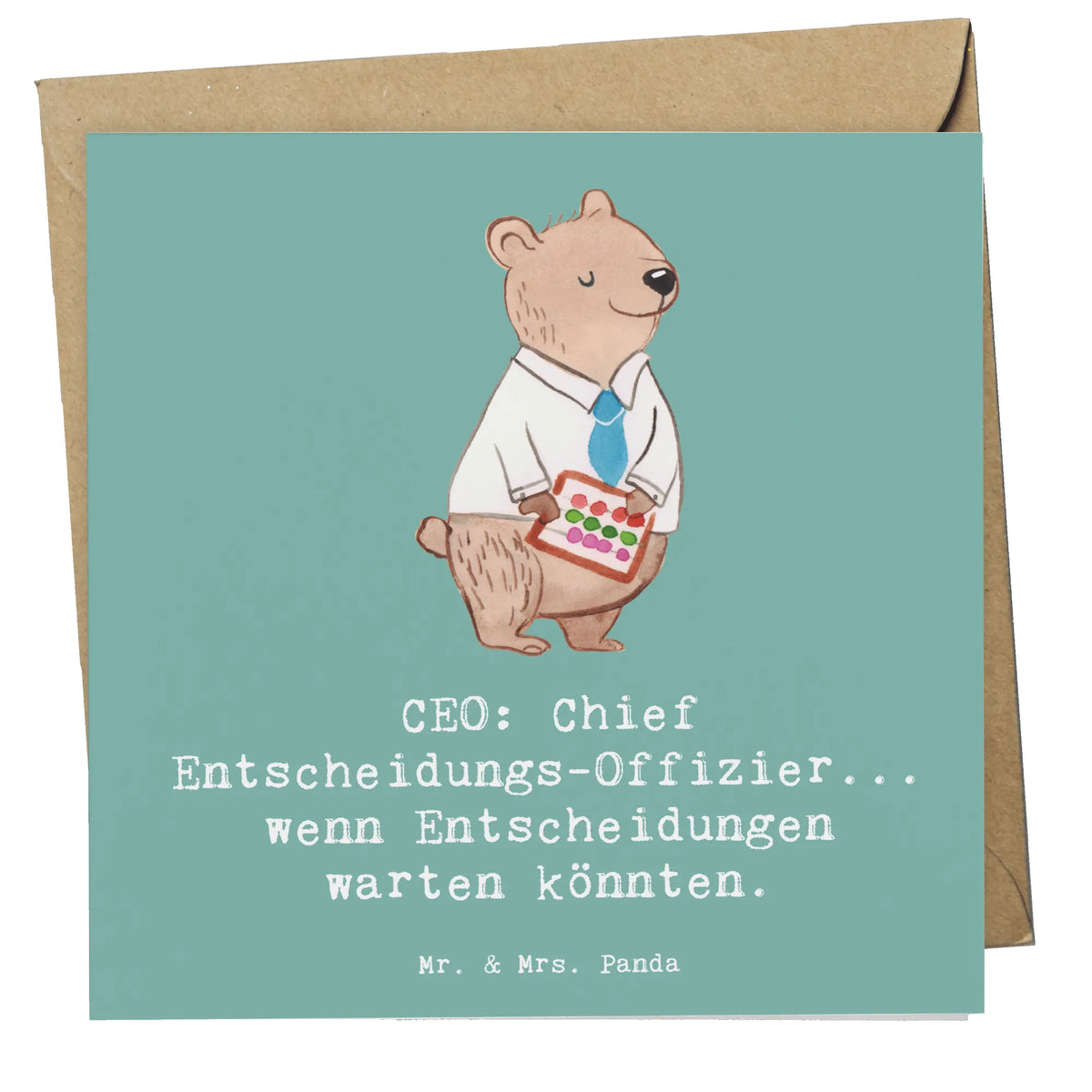 Deluxe Karte CEO Entscheidungen faltkarte, Grußkarte, Glückwunschkarte, doppelkarte, anlasskarte, Klappkarte, Firma, Mitarbeiter, Arbeitskollege, Kollegin, Kollege, Rente, Abschied, Ausbildung, Beruf, Jubiläum, Geschenk, Dankeschön, Danke, Schenken