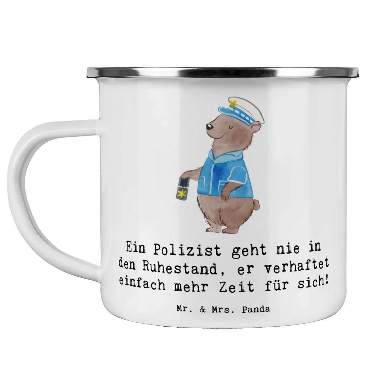Camping Emaille Tasse Polizist Ruhestand emaillebecher, Emailletasse, outdoortasse, Campingbecher, metallbecher, Motivtasse, Emaille Tasse, Teebecher, Outdoor Tasse, wandertasse, Blechtasse, Pott, reisetasse, Haferl, Tasse Emaille, blechbecher, wanderbecher, Campingtasse, Teetasse, Kaffeepott, Reisebecher, Emaille Becher, Outdoor Becher, becher emaille, Geschenk, Schenken, Jubiläum, Danke, Dankeschön, Beruf, Ausbildung, Abschied, Rente, Kollege, Kollegin, Arbeitskollege, Mitarbeiter, Firma