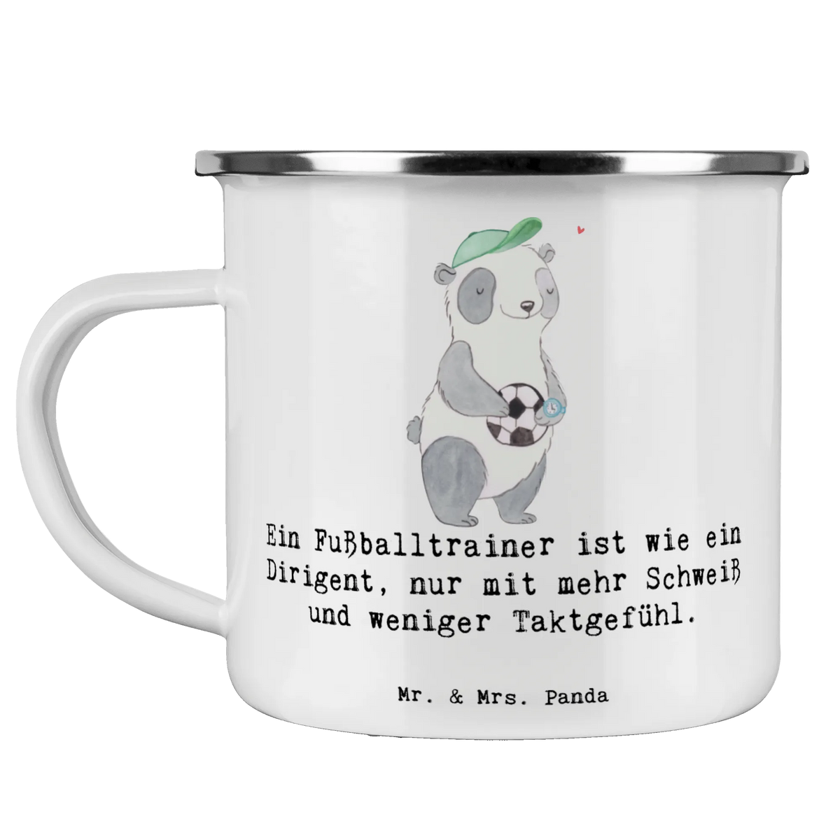 Camping Emaille Tasse Fußballtrainer Dirigent Teetasse, Pott, Campingbecher, metallbecher, Campingtasse, outdoortasse, blechbecher, reisetasse, Outdoor Tasse, Motivtasse, Emaille Tasse, wandertasse, Tasse Emaille, Haferl, emaillebecher, Kaffeepott, Teebecher, Emaille Becher, Blechtasse, wanderbecher, Reisebecher, Outdoor Becher, Emailletasse, becher emaille, Geschenk, Schenken, Jubiläum, Danke, Dankeschön, Beruf, Ausbildung, Abschied, Rente, Kollege, Kollegin, Arbeitskollege, Mitarbeiter, Firma