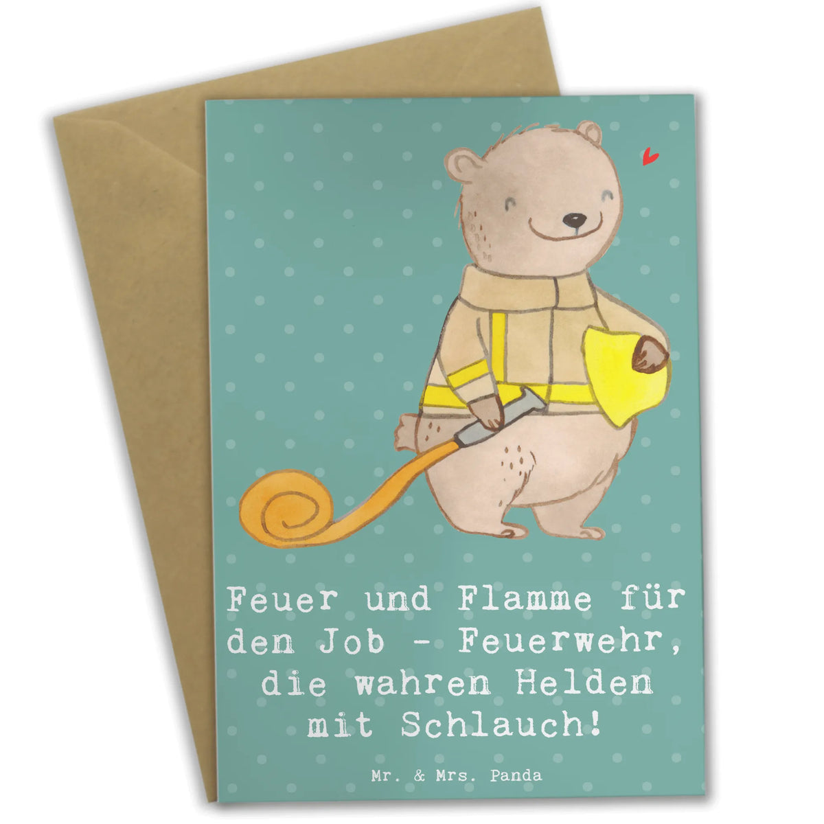 Grußkarte Feuerwehrmann Helden