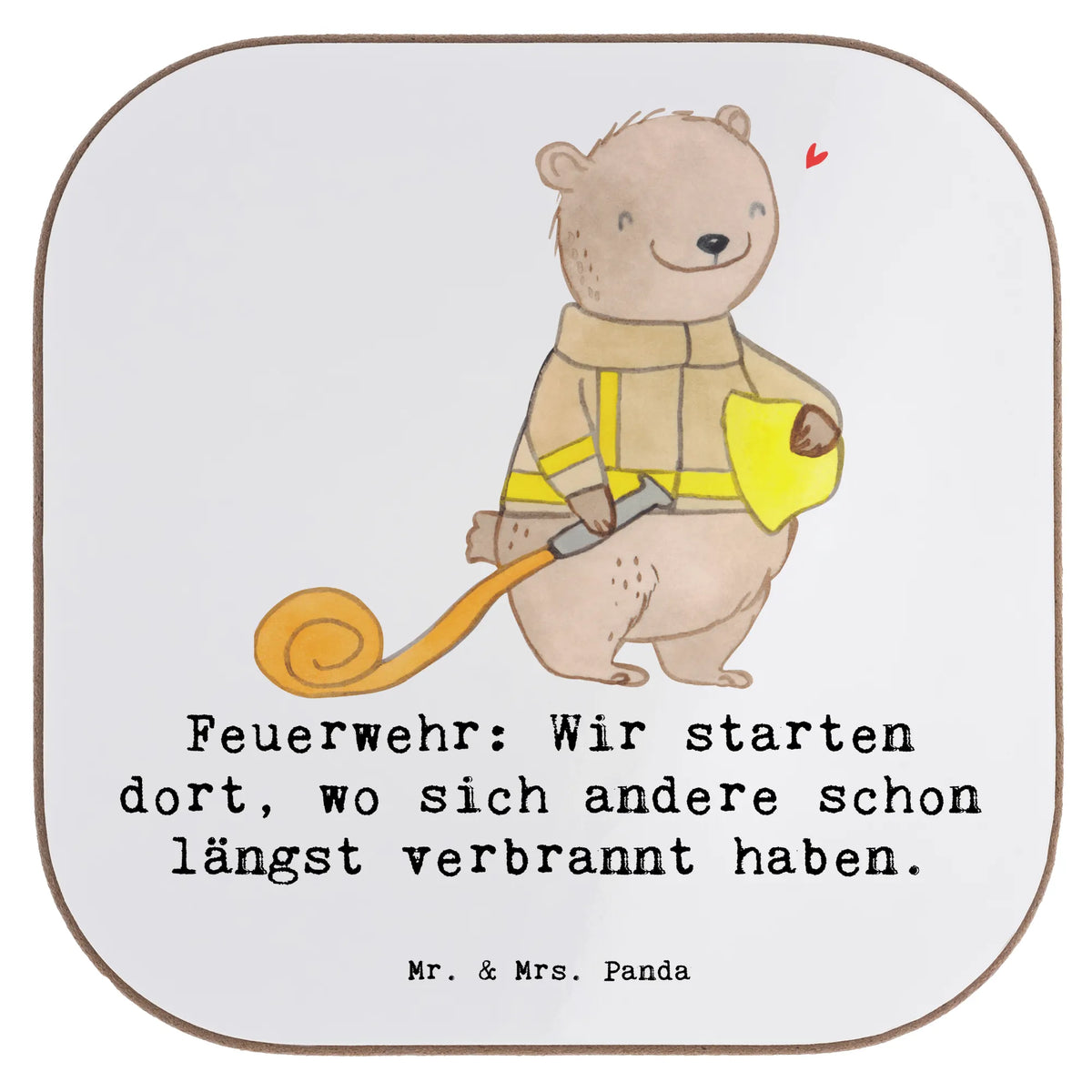 Untersetzer Feuerwehrmann Helden