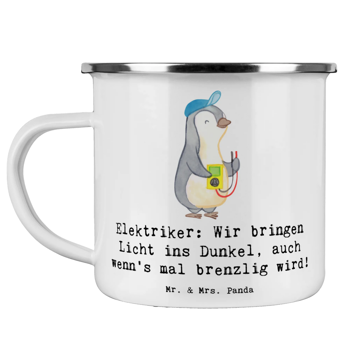 Camping Emaille Tasse Elektriker Lichtbringer metallbecher, reisetasse, Blechtasse, outdoortasse, Teetasse, Tasse Emaille, Haferl, Outdoor Tasse, emaillebecher, blechbecher, Motivtasse, becher emaille, Pott, wandertasse, Campingbecher, Reisebecher, Teebecher, Outdoor Becher, wanderbecher, Kaffeepott, Emaille Becher, Emailletasse, Emaille Tasse, Campingtasse, Geschenk, Schenken, Jubiläum, Danke, Dankeschön, Beruf, Ausbildung, Abschied, Rente, Kollege, Kollegin, Arbeitskollege, Mitarbeiter, Firma