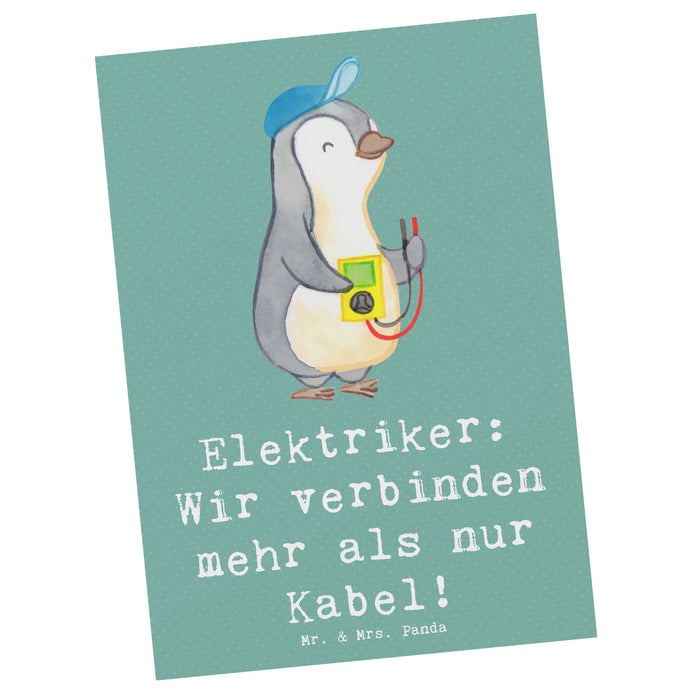 Postkarte Elektriker Verbindungen