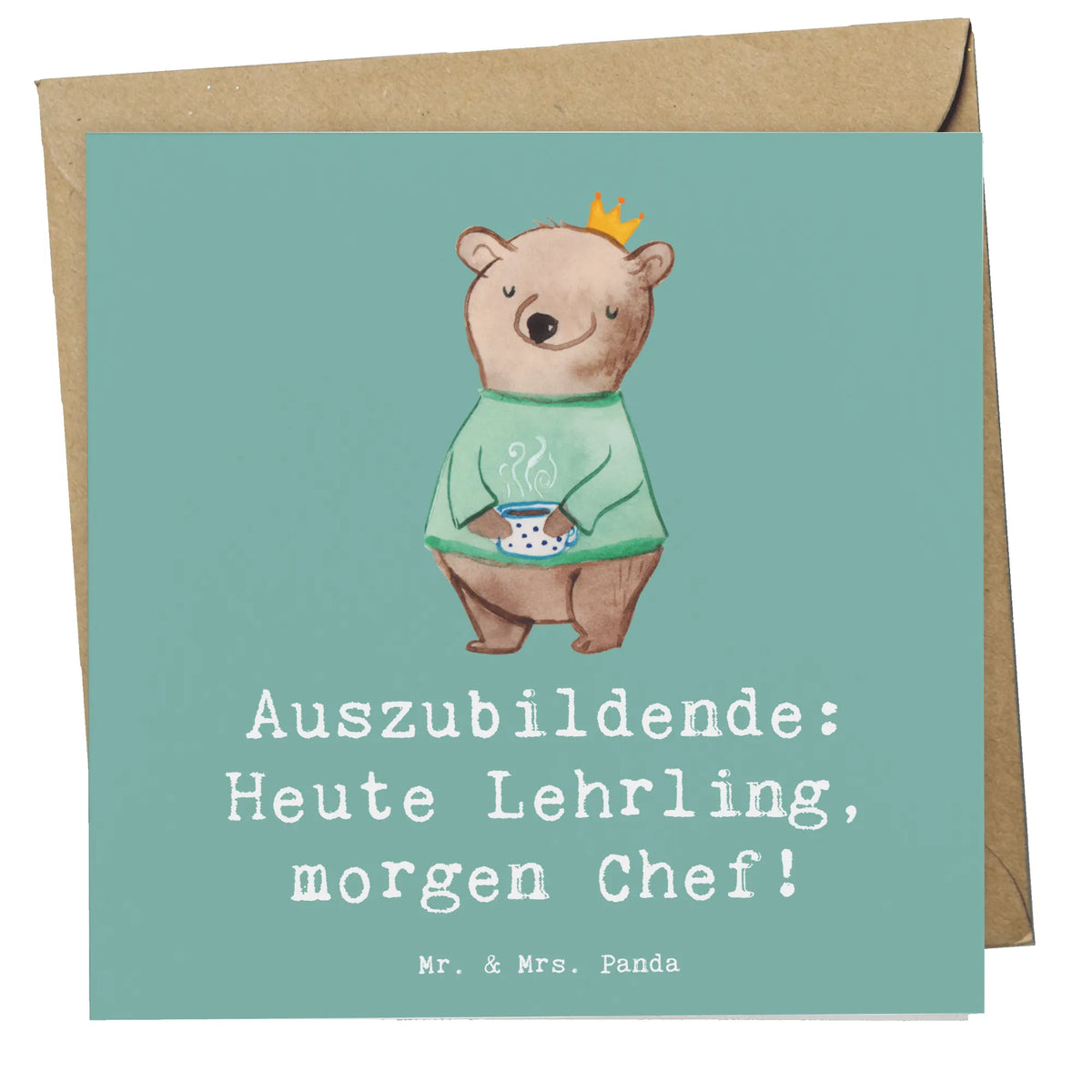 Deluxe Karte Auszubildende Chef Klappkarte, Grußkarte, Glückwunschkarte, faltkarte, anlasskarte, doppelkarte, Firma, Mitarbeiter, Arbeitskollege, Kollegin, Kollege, Rente, Abschied, Ausbildung, Beruf, Jubiläum, Geschenk, Dankeschön, Danke, Schenken