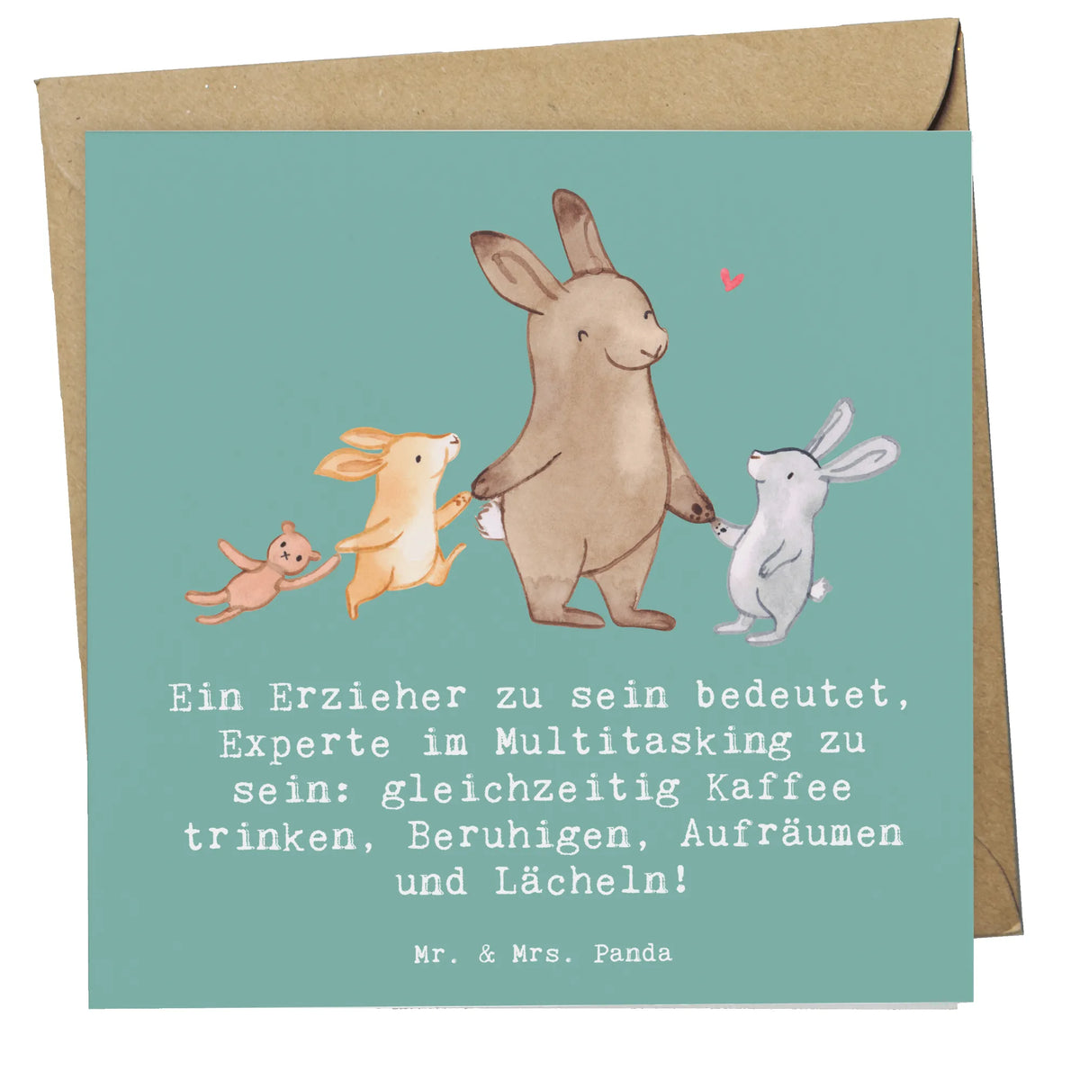 Deluxe Karte Multitasking Erzieher faltkarte, anlasskarte, Grußkarte, Glückwunschkarte, doppelkarte, Klappkarte, Firma, Mitarbeiter, Arbeitskollege, Kollegin, Kollege, Rente, Abschied, Ausbildung, Beruf, Jubiläum, Geschenk, Dankeschön, Danke, Schenken
