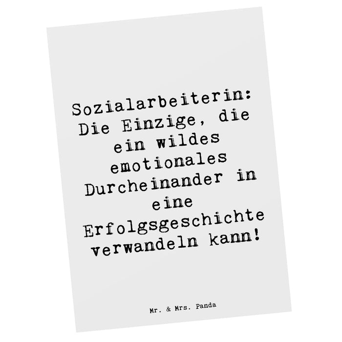 Postkarte Spruch Sozialarbeiterin Erfolg