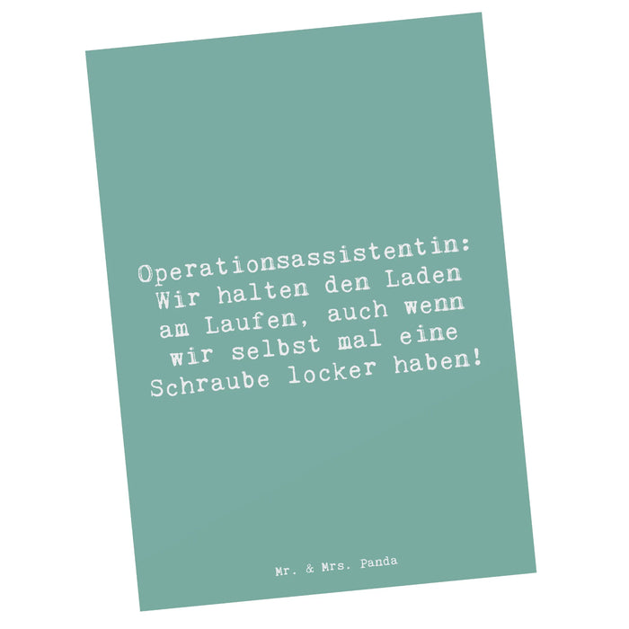 Postkarte Spruch Operationsassistentin Heldin
