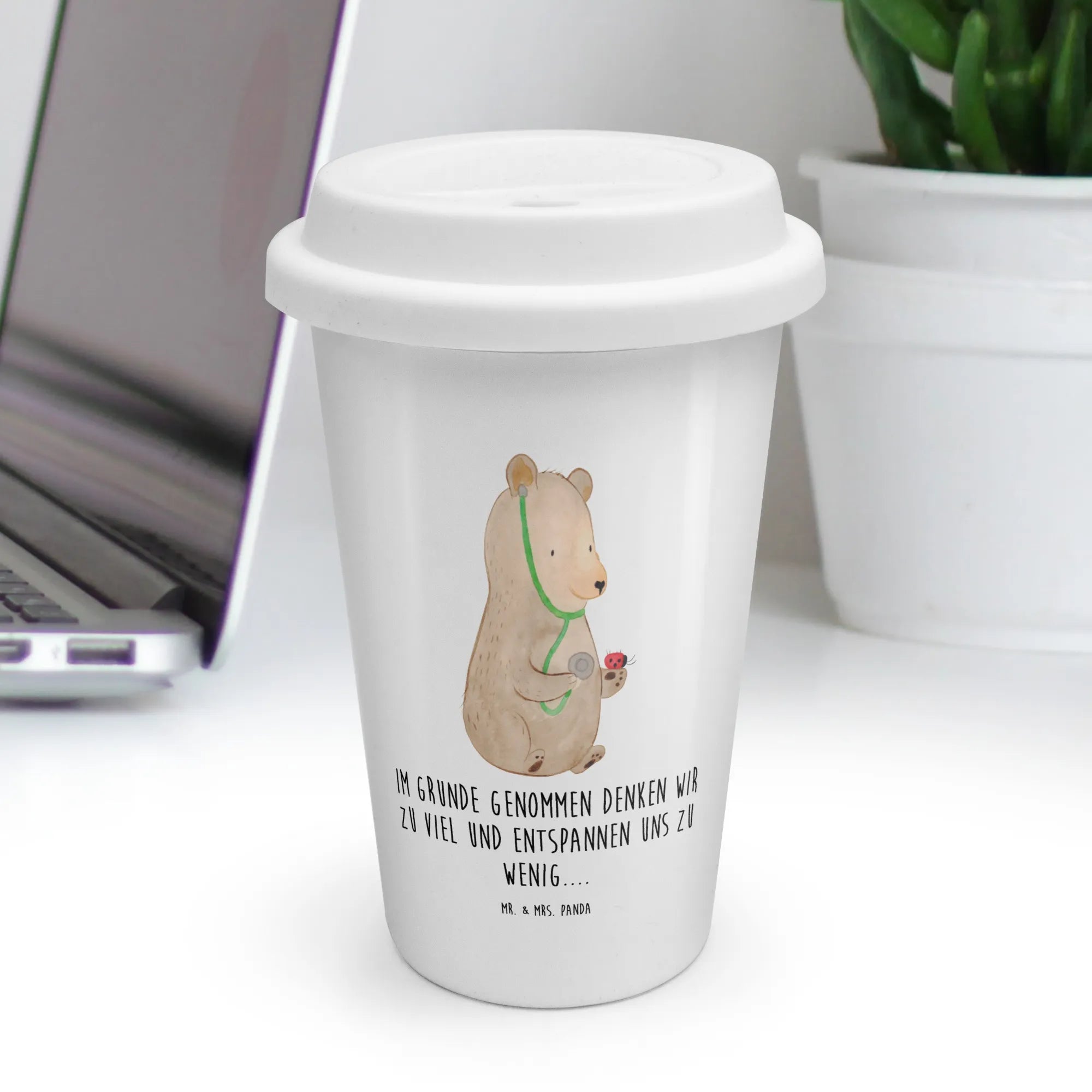 To Go Cup bear Physician Thermokaffeebecher, Thermobecher, Wiederverwendbarer Becher, keramik to go becher, Mehrwegbecher, thermobecher keramik, Isolierkaffeebecher, Isolierbecher To Go, Isolierbecher, Keramikbecher, Reisebecher, Kaffeebecher To Go, Thermobecher To Go, Coffee Becher, Trinkbecher To Go, becher kaffee, To Go Becher, Coffee To Go Becher, Becher Für Unterwegs, ToGo Kaffeebecher, keramik kaffeebecher, Teddy, Bär, Teddybär, Doktorin, Ärztin, Arzt, Professorin, Professor, Doktor