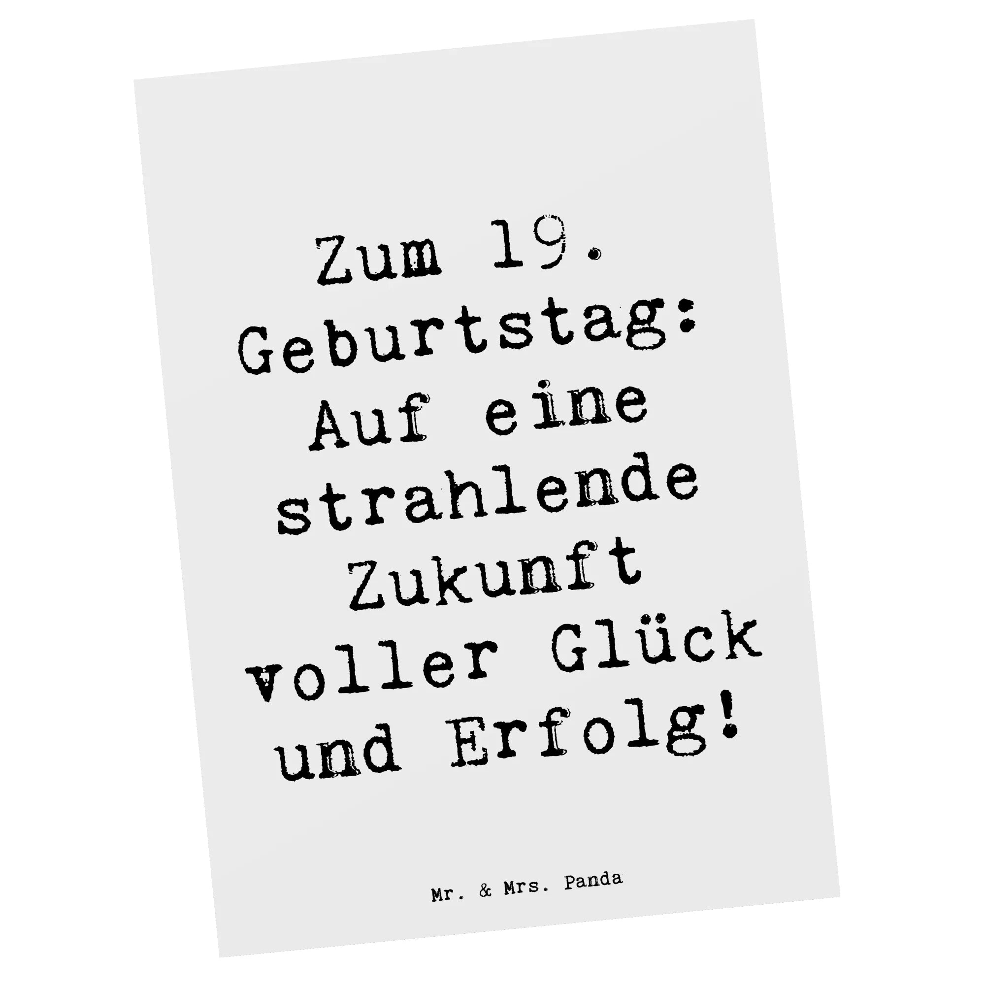 Postkarte Spruch 19. Geburtstag Zukunft Ansichtskarte, kunstkarte, bildkarte, Ansichtskarten, Kunstkarten, Motivkarte, spruchkarte, Fotokarte, einzelkarte, Postkarten, Postkarte, Designkarte, Grußkarte, Geschenk, Geburtstag, Geburtstagsgeschenk