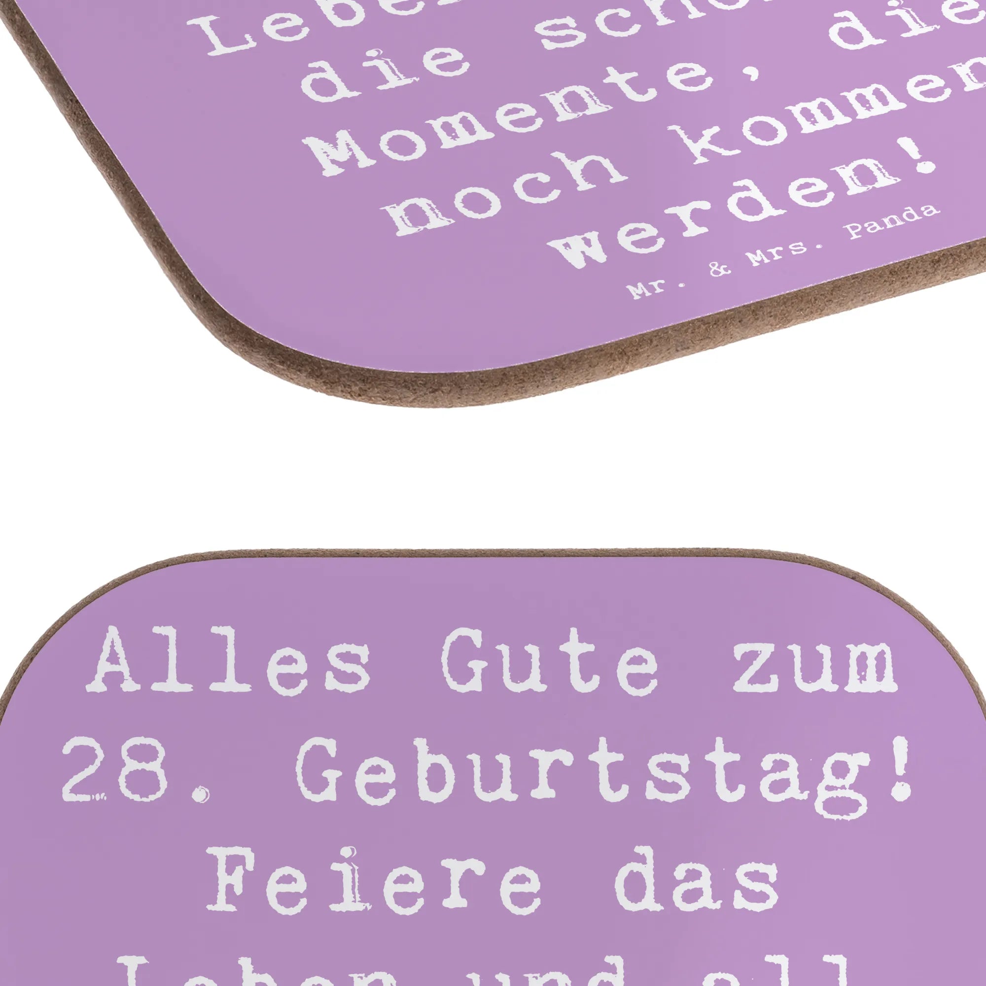 Untersetzer Spruch 28. Geburtstag
