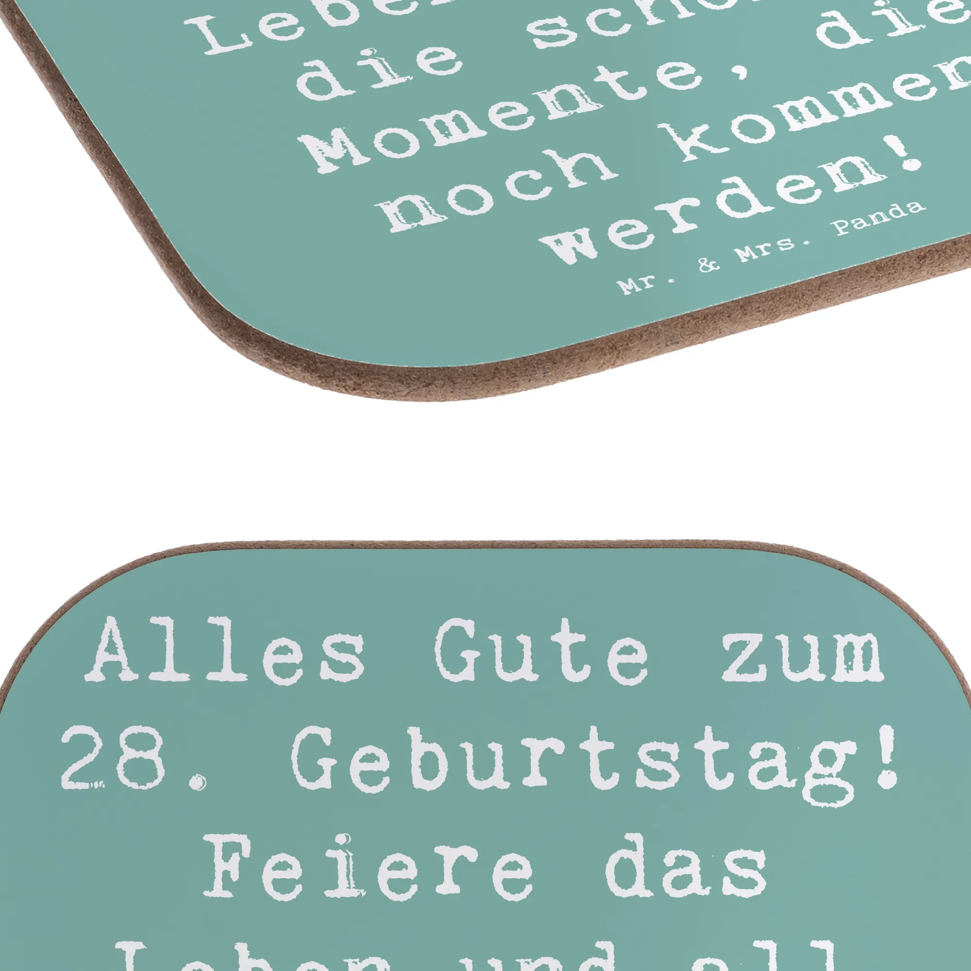 Untersetzer Spruch 28. Geburtstag