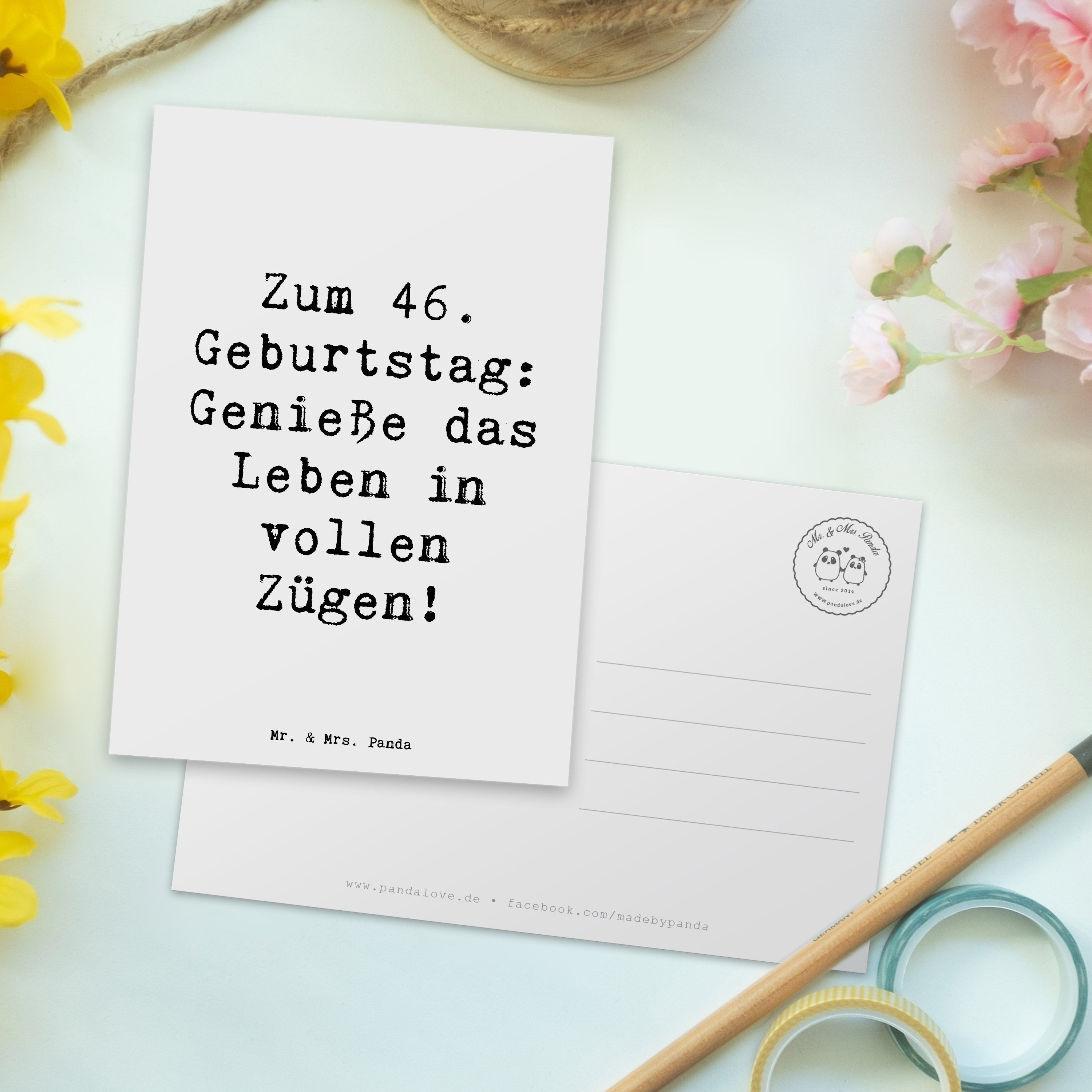 Postkarte Spruch 46. Geburtstag Lebensfreude spruchkarte, Postkarten, Ansichtskarten, Fotokarte, Kunstkarten, Ansichtskarte, Postkarte, Designkarte, bildkarte, kunstkarte, einzelkarte, Motivkarte, Grußkarte, Geschenk, Geburtstag, Geburtstagsgeschenk