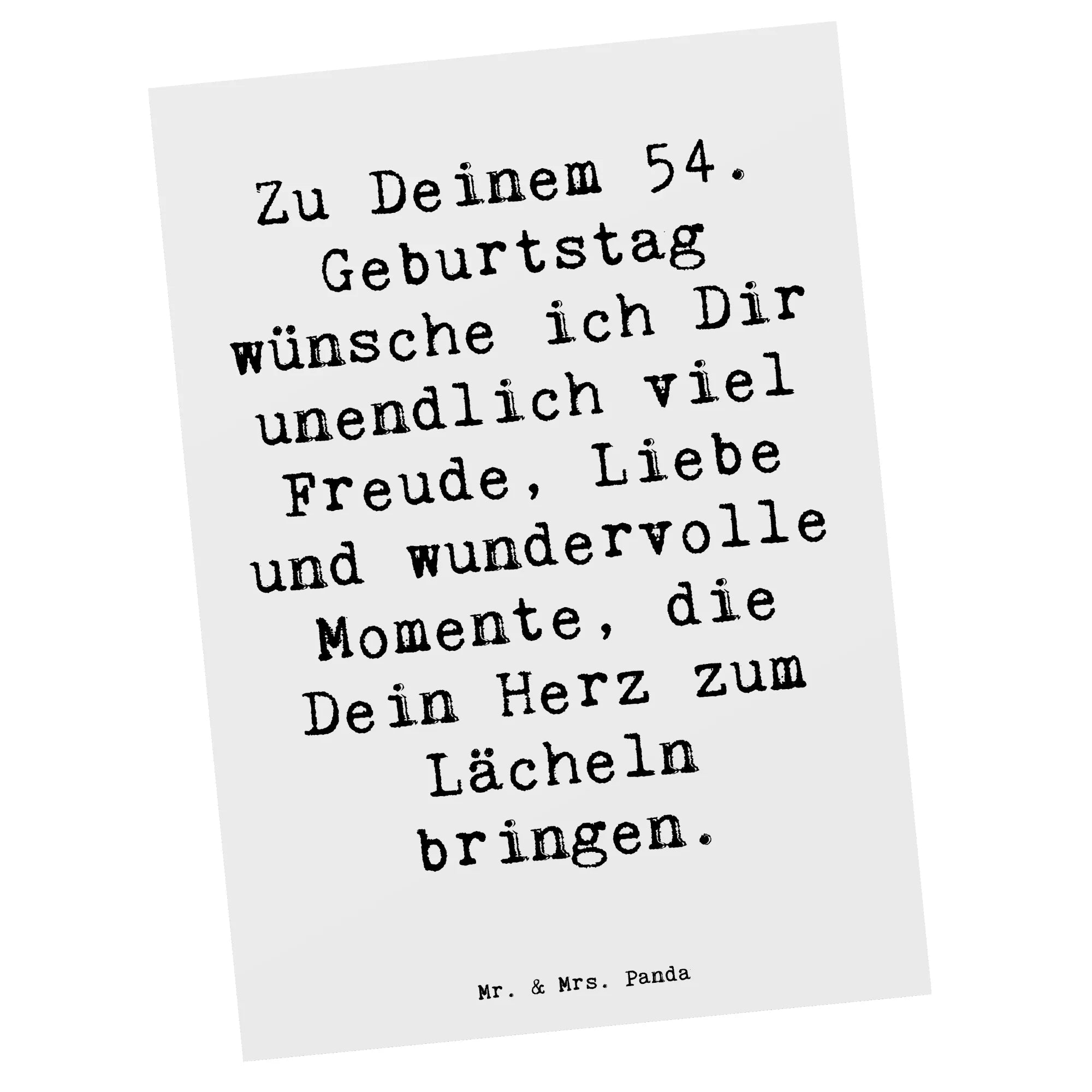 Postkarte Spruch 54. Geburtstag Freude Kunstkarten, Ansichtskarten, einzelkarte, bildkarte, spruchkarte, Grußkarte, Postkarte, Motivkarte, Fotokarte, Postkarten, Designkarte, Ansichtskarte, kunstkarte, Geschenk, Geburtstag, Geburtstagsgeschenk