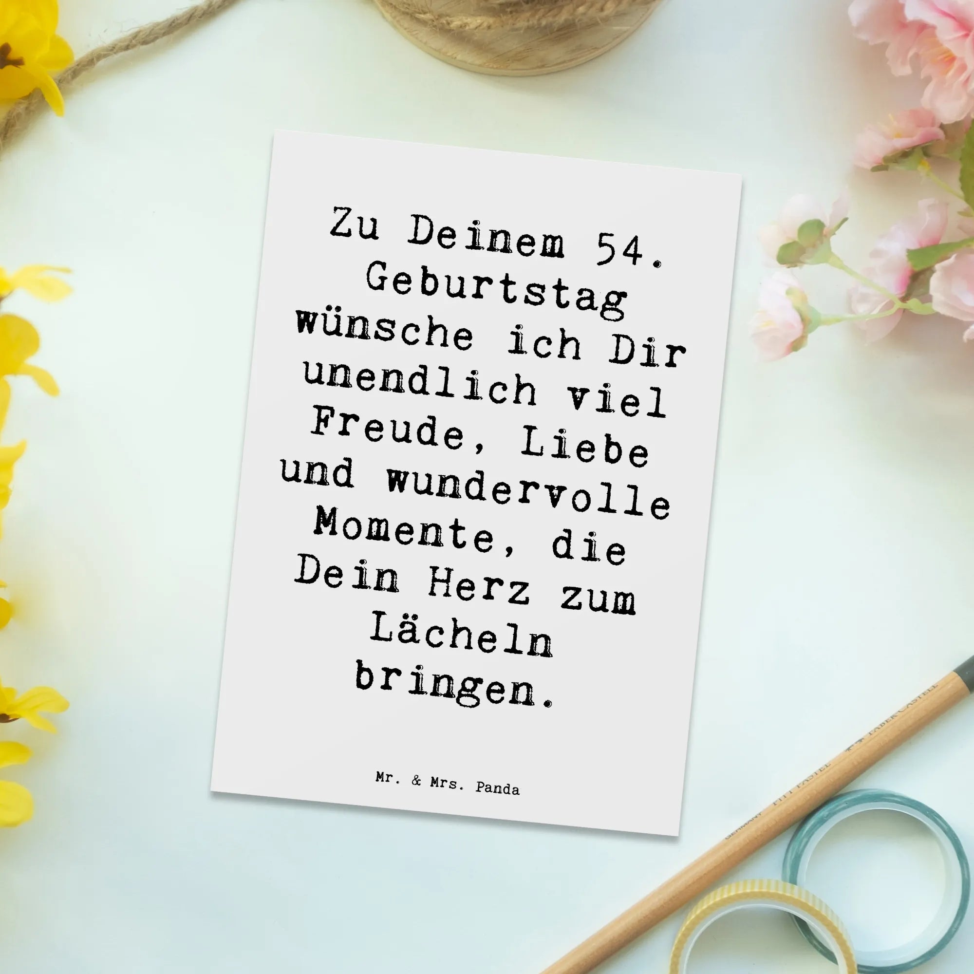 Postkarte Spruch 54. Geburtstag Freude Kunstkarten, Ansichtskarten, einzelkarte, bildkarte, spruchkarte, Grußkarte, Postkarte, Motivkarte, Fotokarte, Postkarten, Designkarte, Ansichtskarte, kunstkarte, Geschenk, Geburtstag, Geburtstagsgeschenk