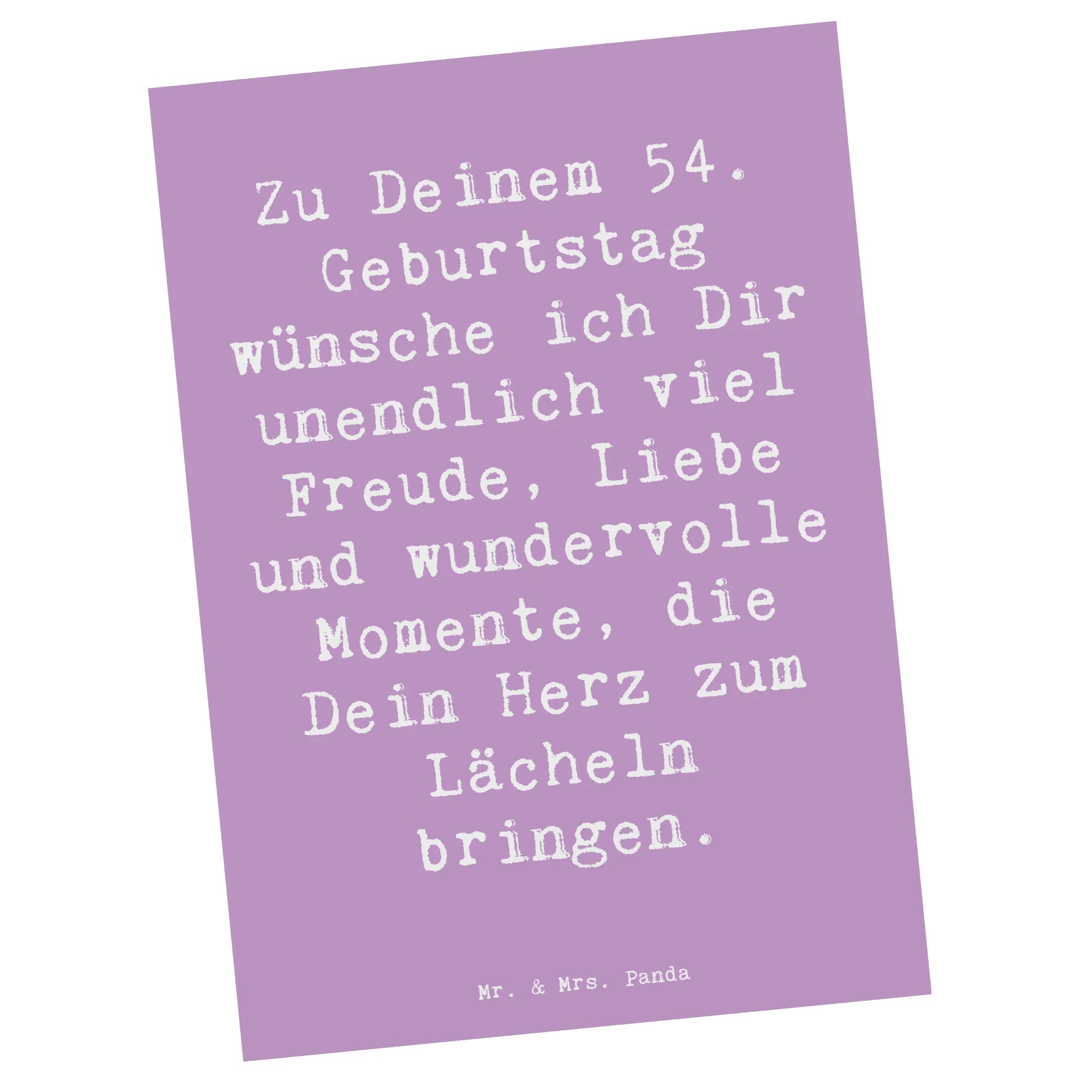 Postkarte Spruch 54. Geburtstag Freude Kunstkarten, Ansichtskarten, einzelkarte, bildkarte, spruchkarte, Grußkarte, Postkarte, Motivkarte, Fotokarte, Postkarten, Designkarte, Ansichtskarte, kunstkarte, Geschenk, Geburtstag, Geburtstagsgeschenk