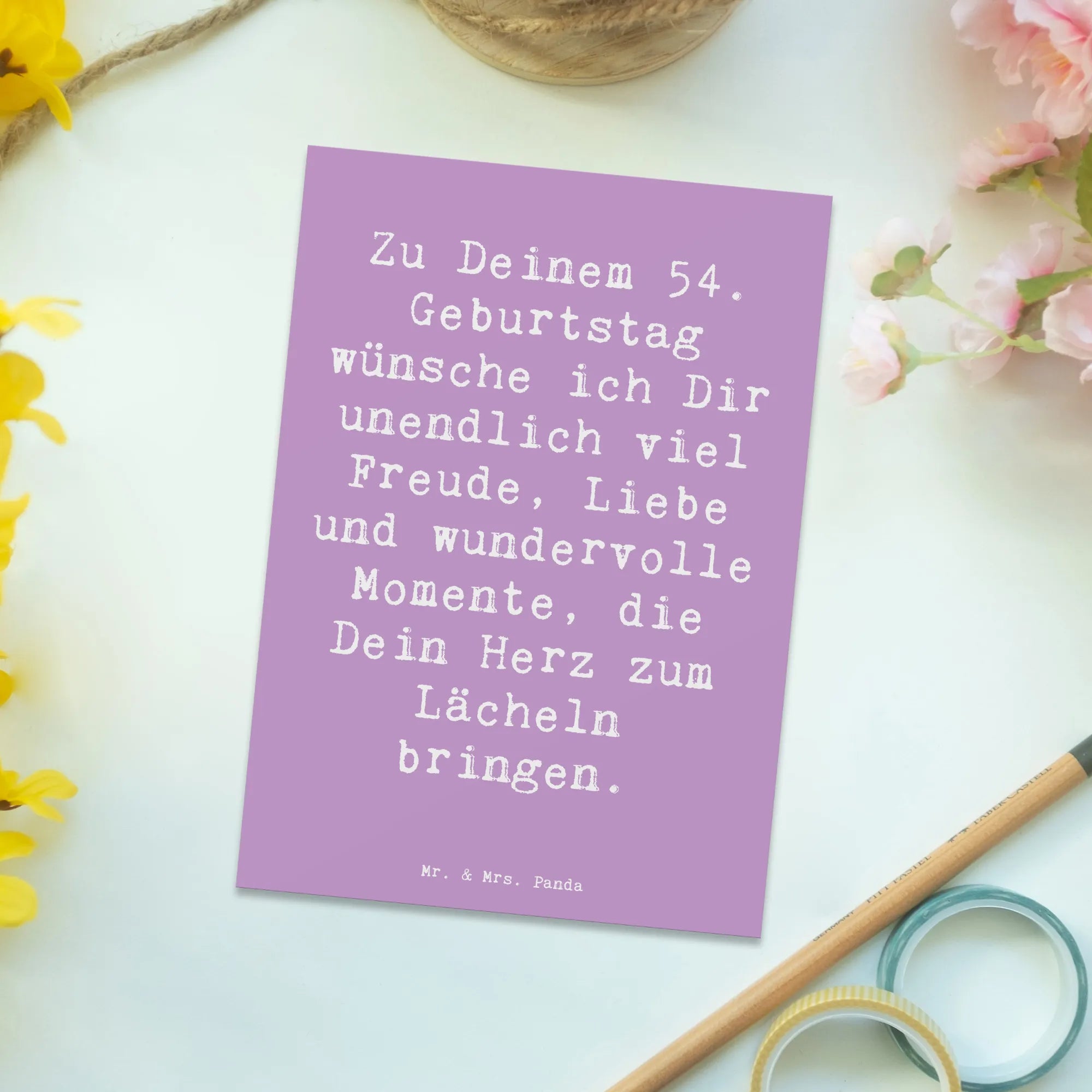 Postkarte Spruch 54. Geburtstag Freude Kunstkarten, Ansichtskarten, einzelkarte, bildkarte, spruchkarte, Grußkarte, Postkarte, Motivkarte, Fotokarte, Postkarten, Designkarte, Ansichtskarte, kunstkarte, Geschenk, Geburtstag, Geburtstagsgeschenk