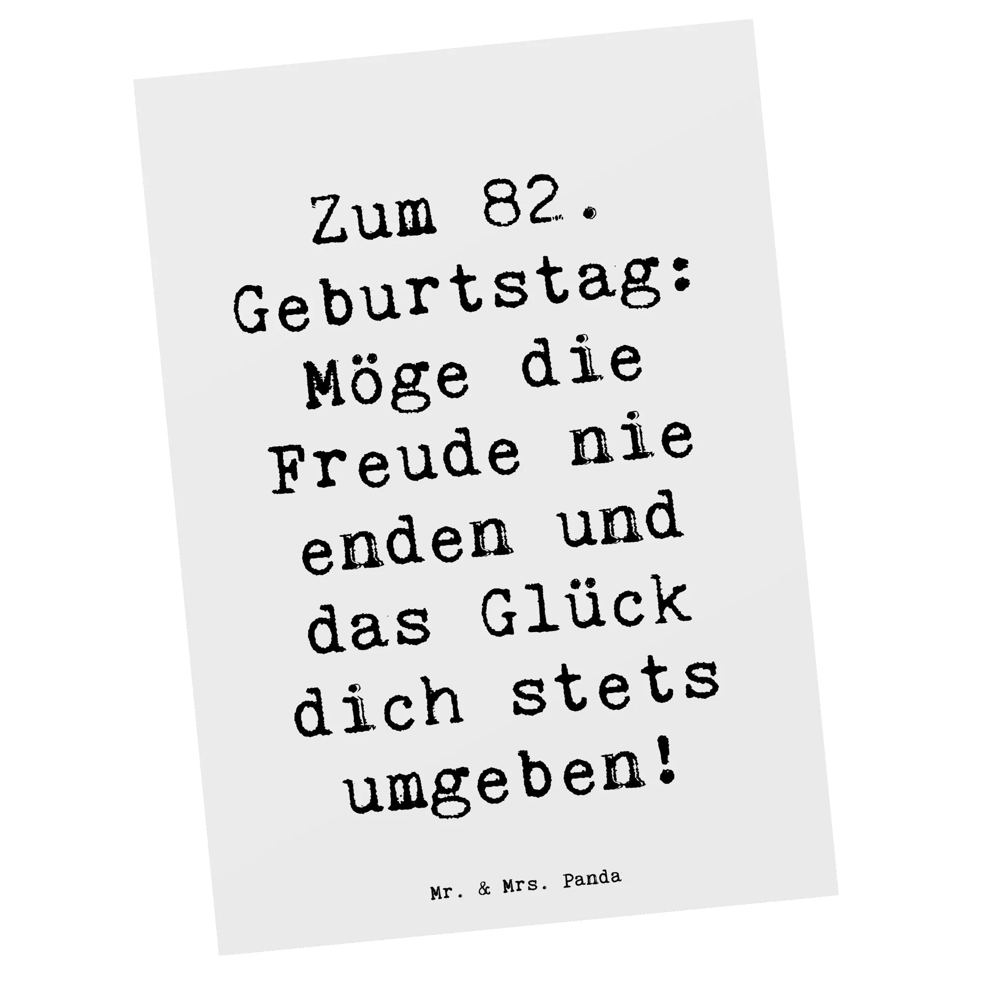 Postkarte Spruch 82. Geburtstag Freude Designkarte, Postkarte, Ansichtskarte, Motivkarte, spruchkarte, bildkarte, Kunstkarten, Grußkarte, Postkarten, Fotokarte, kunstkarte, einzelkarte, Ansichtskarten, Geschenk, Geburtstag, Geburtstagsgeschenk