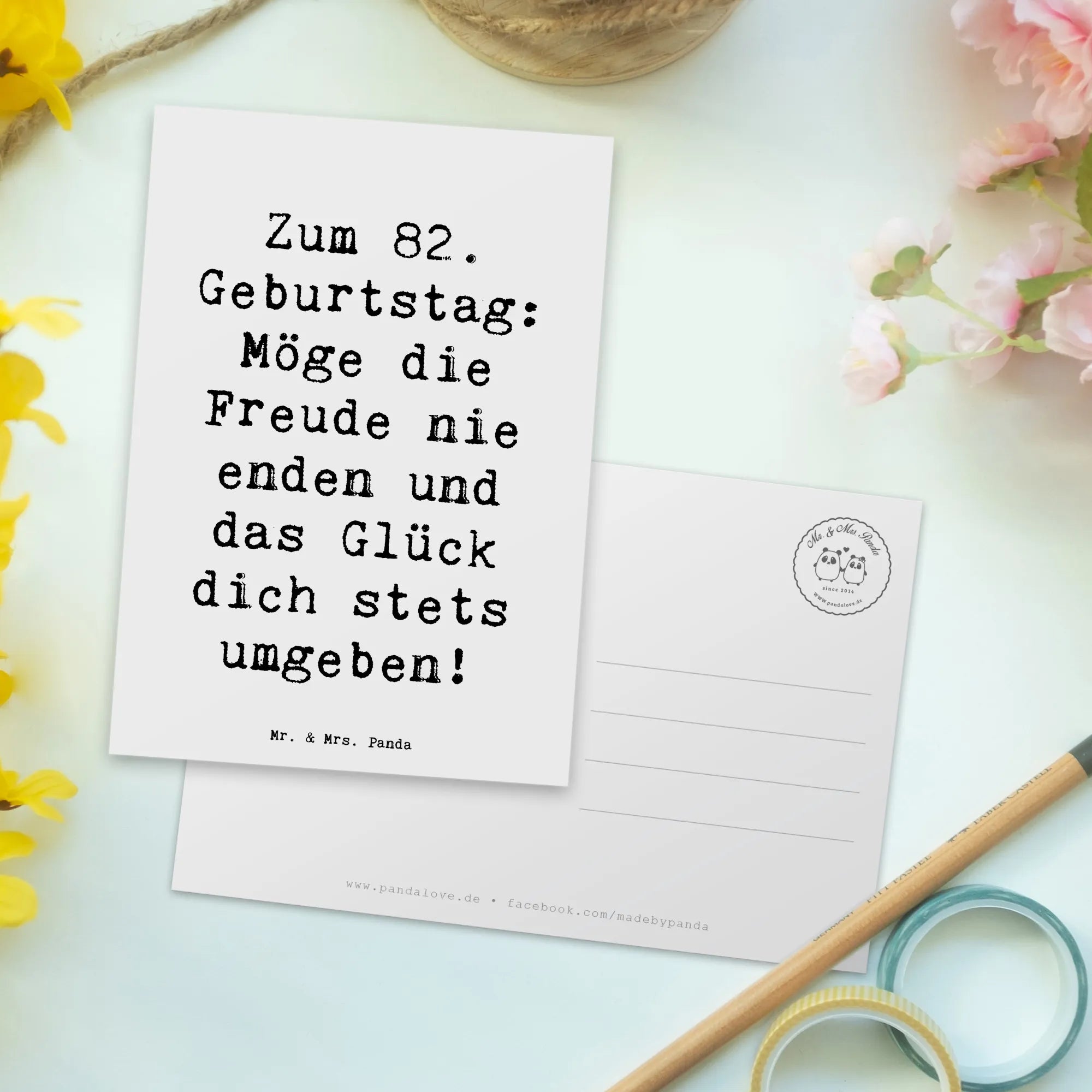 Postkarte Spruch 82. Geburtstag Freude Designkarte, Postkarte, Ansichtskarte, Motivkarte, spruchkarte, bildkarte, Kunstkarten, Grußkarte, Postkarten, Fotokarte, kunstkarte, einzelkarte, Ansichtskarten, Geschenk, Geburtstag, Geburtstagsgeschenk
