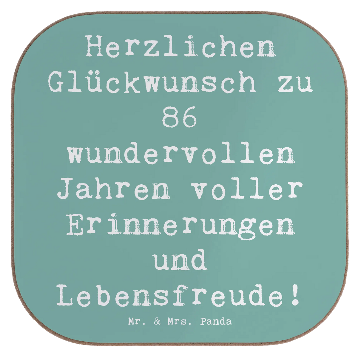 Untersetzer Spruch 86. Geburtstag