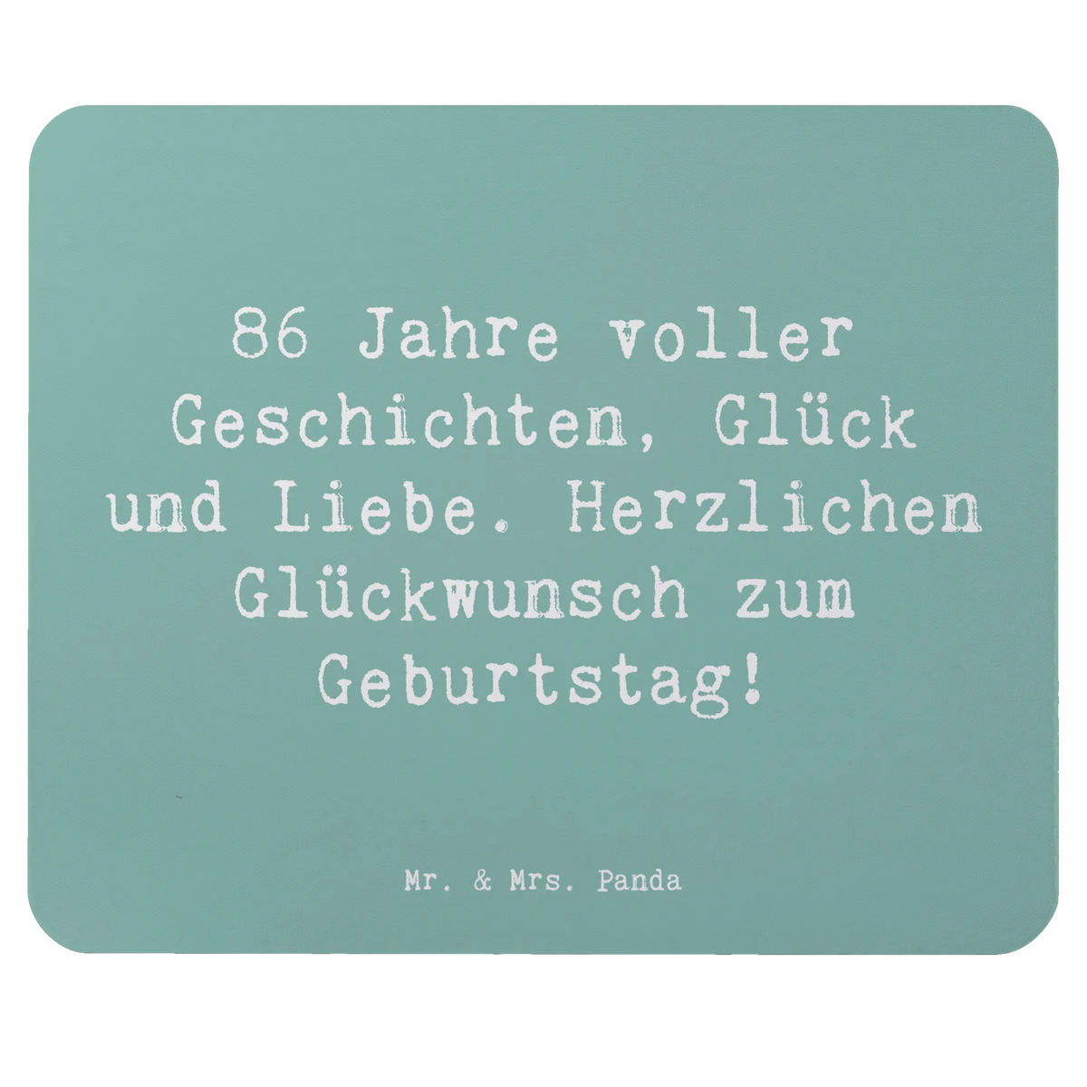 Mauspad Spruch 86. Geburtstag