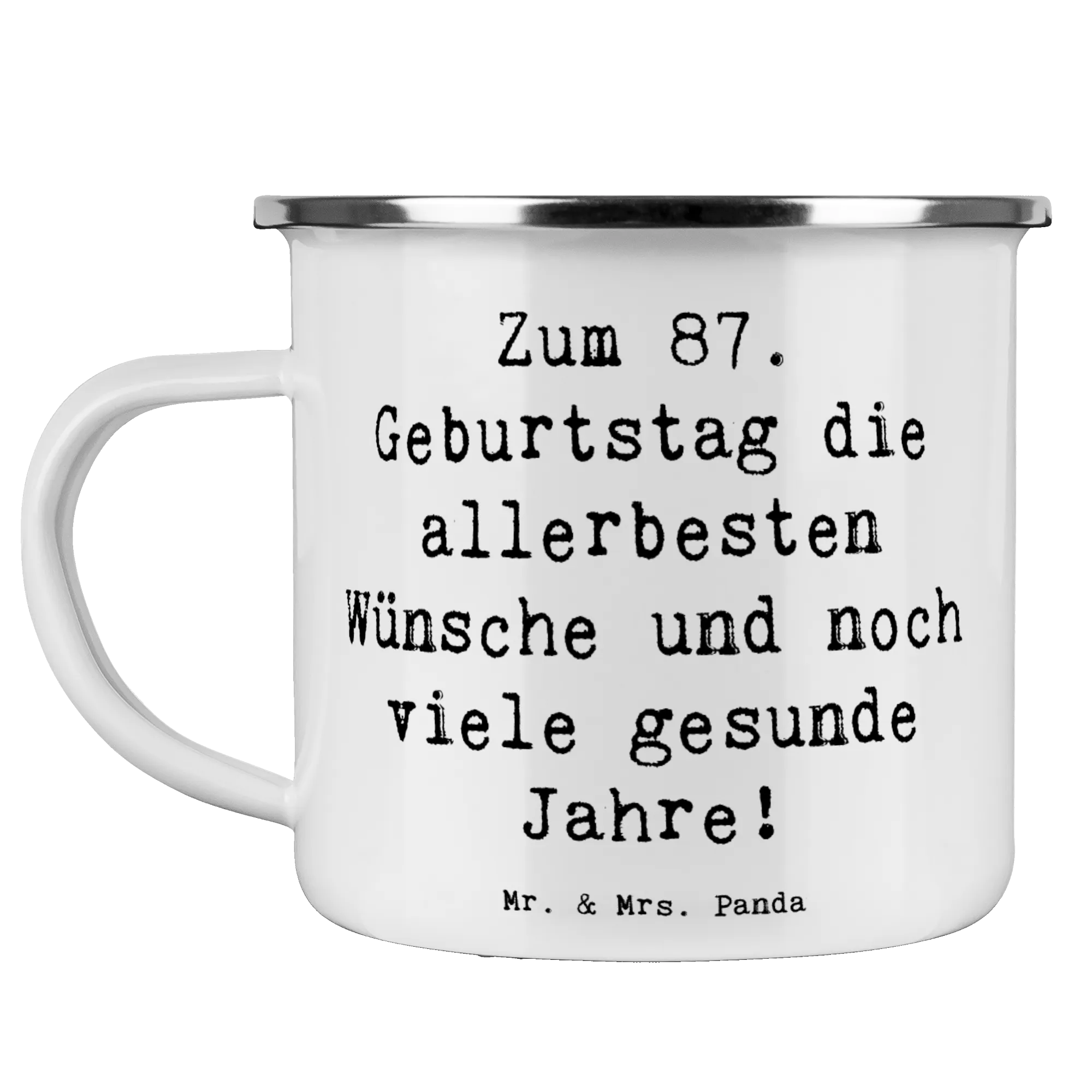 Camping Emaille Tasse Spruch 87. Geburtstag Reisebecher, blechbecher, Pott, Outdoor Tasse, outdoortasse, Campingbecher, metallbecher, Outdoor Becher, Kaffeepott, Motivtasse, Emaille Becher, Tasse Emaille, Teetasse, Haferl, becher emaille, Teebecher, wandertasse, Campingtasse, wanderbecher, reisetasse, emaillebecher, Emaille Tasse, Emailletasse, Blechtasse, Geschenk, Geburtstag, Geburtstagsgeschenk
