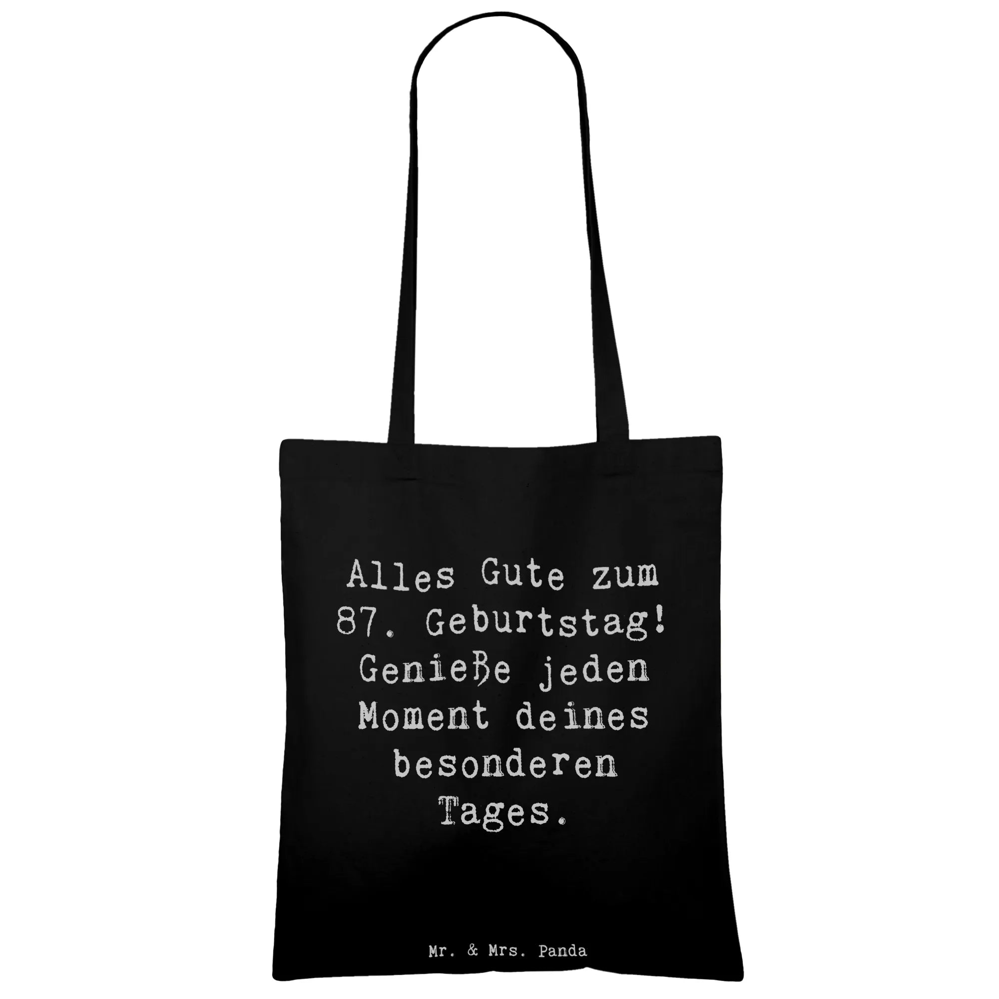 Tragetasche Spruch 87. Geburtstag