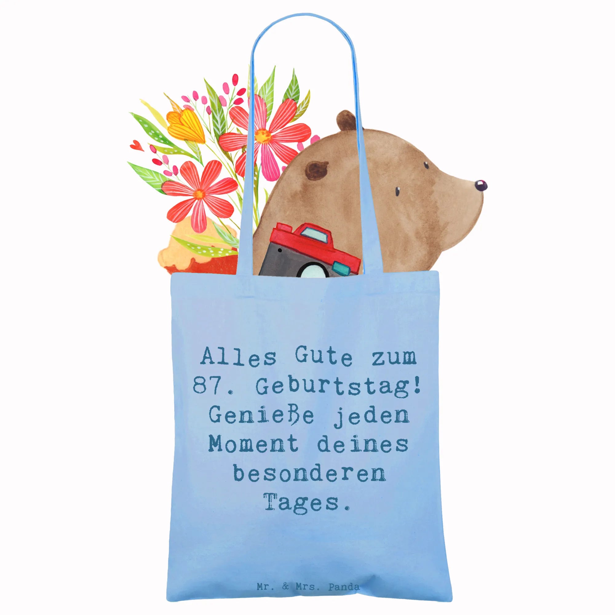 Tragetasche Spruch 87. Geburtstag