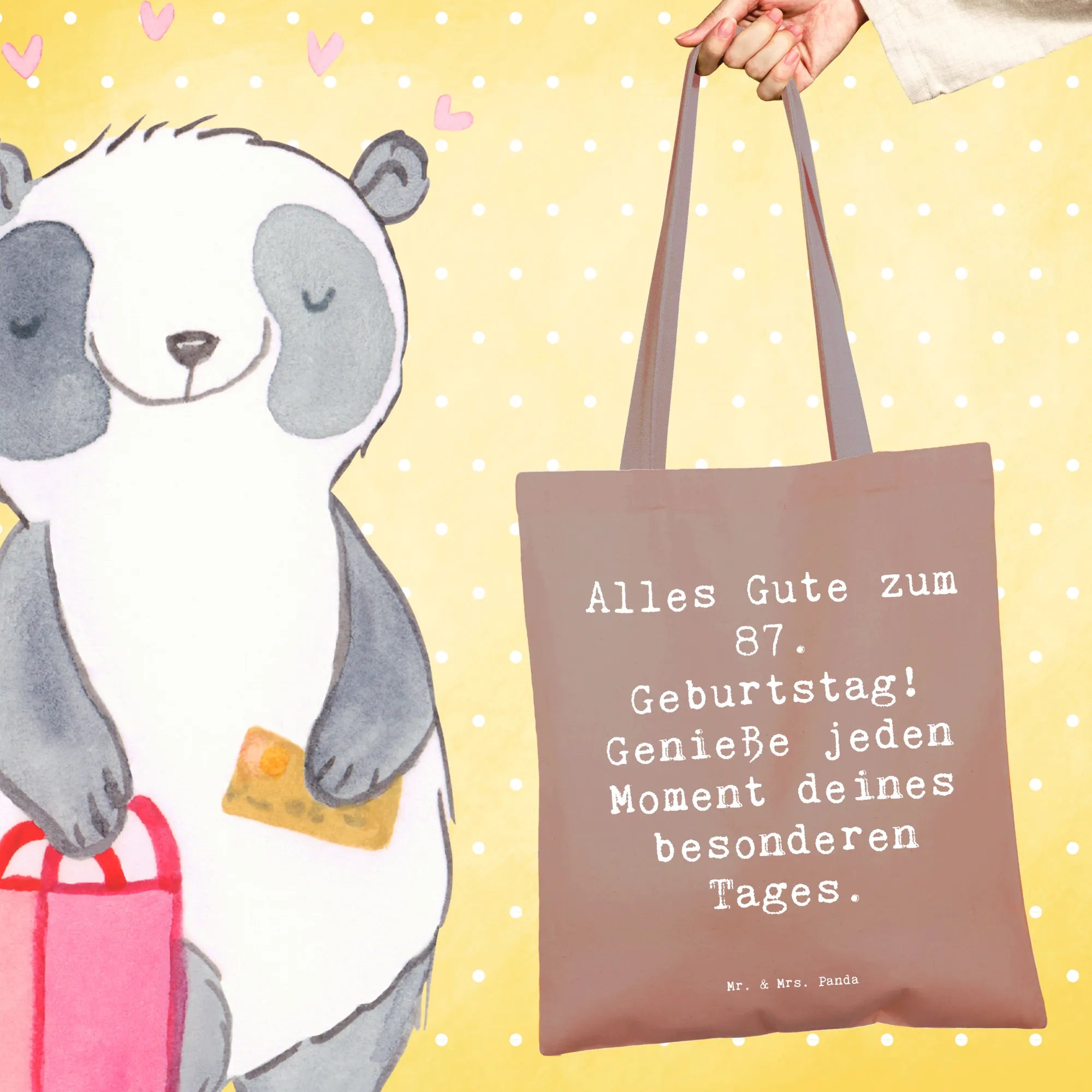 Tragetasche Spruch 87. Geburtstag