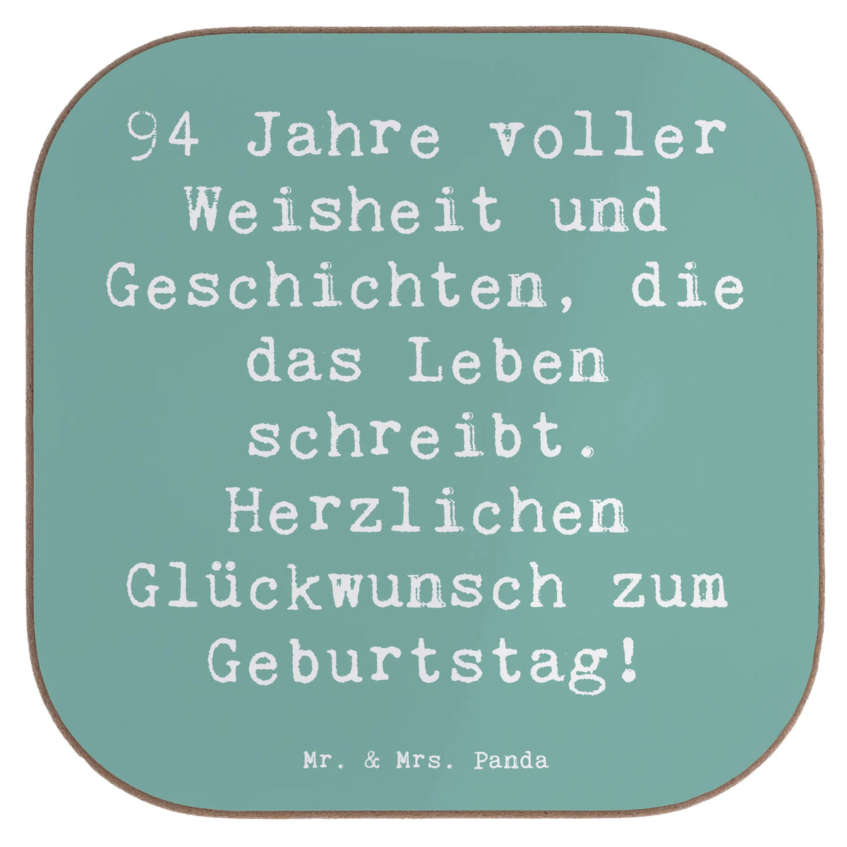 Untersetzer Spruch 94. Geburtstag