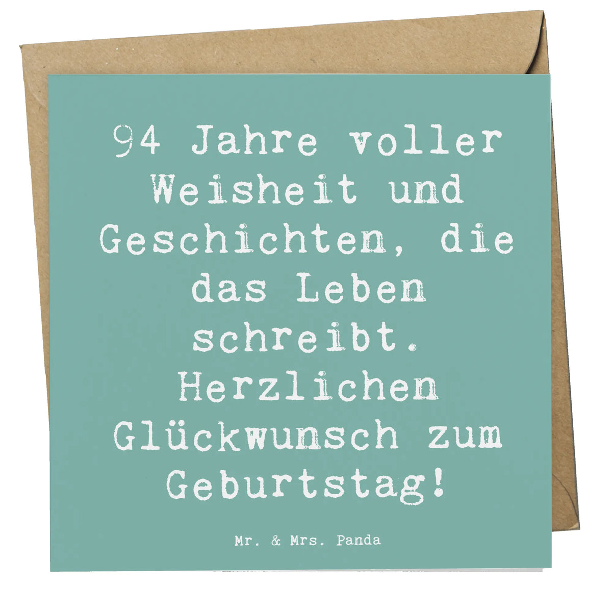Deluxe Karte Spruch 94. Geburtstag faltkarte, Glückwunschkarte, anlasskarte, Klappkarte, Grußkarte, doppelkarte, Geschenk, Geburtstag, Geburtstagsgeschenk