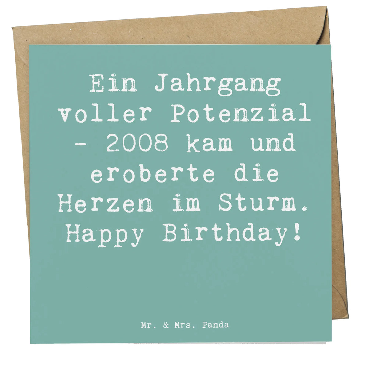 Deluxe Karte Spruch 2008 Geburtstag Glückwunschkarte, doppelkarte, anlasskarte, Klappkarte, faltkarte, Grußkarte, Geschenk, Geburtstagsgeschenk, Geburtstag