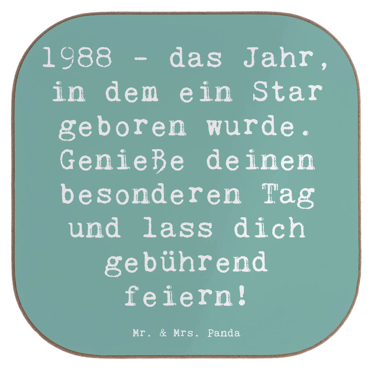 Untersetzer Spruch 1988 Geburtstag