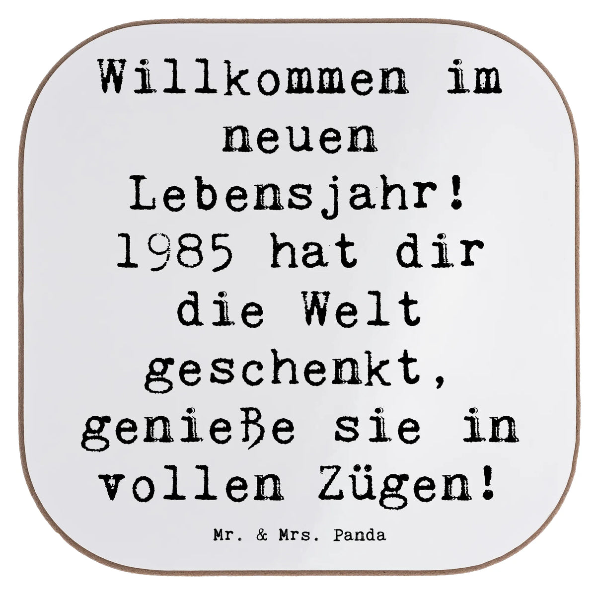 Untersetzer Spruch 1985 Geburtstag