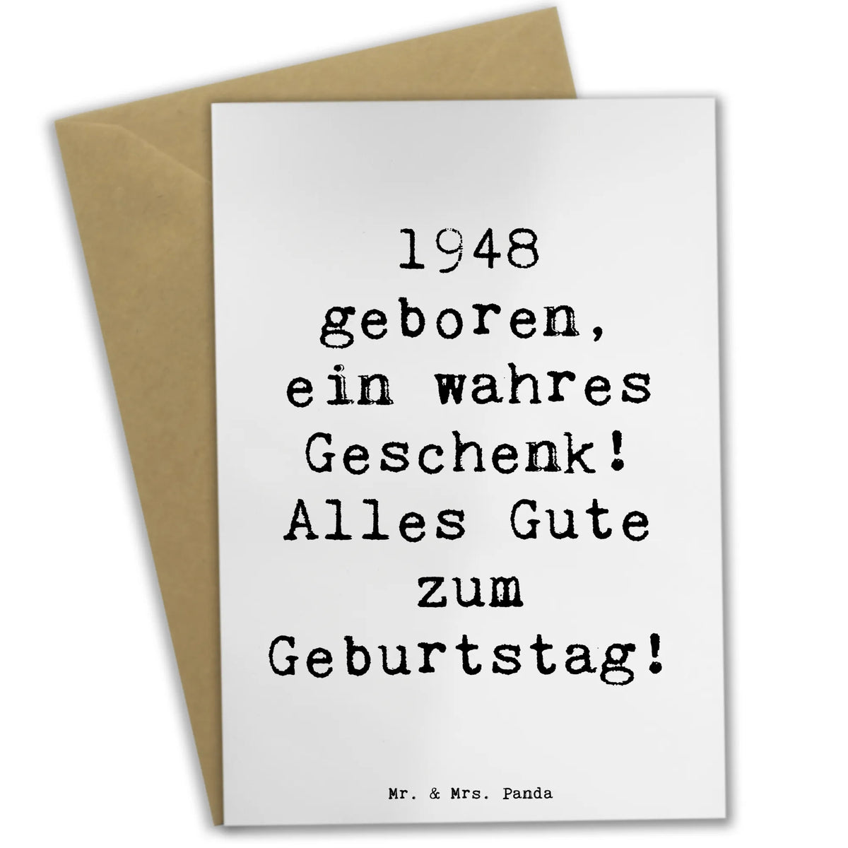 Grußkarte Spruch 1948 Geburtstag