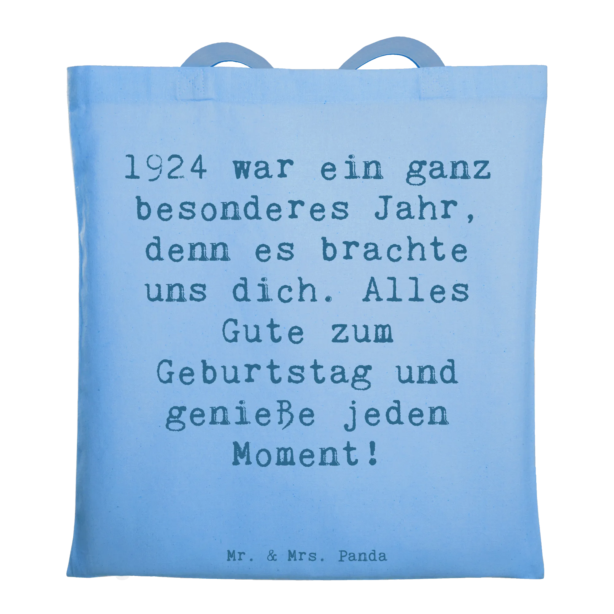 Tragetasche Spruch 1924 Geburtstag