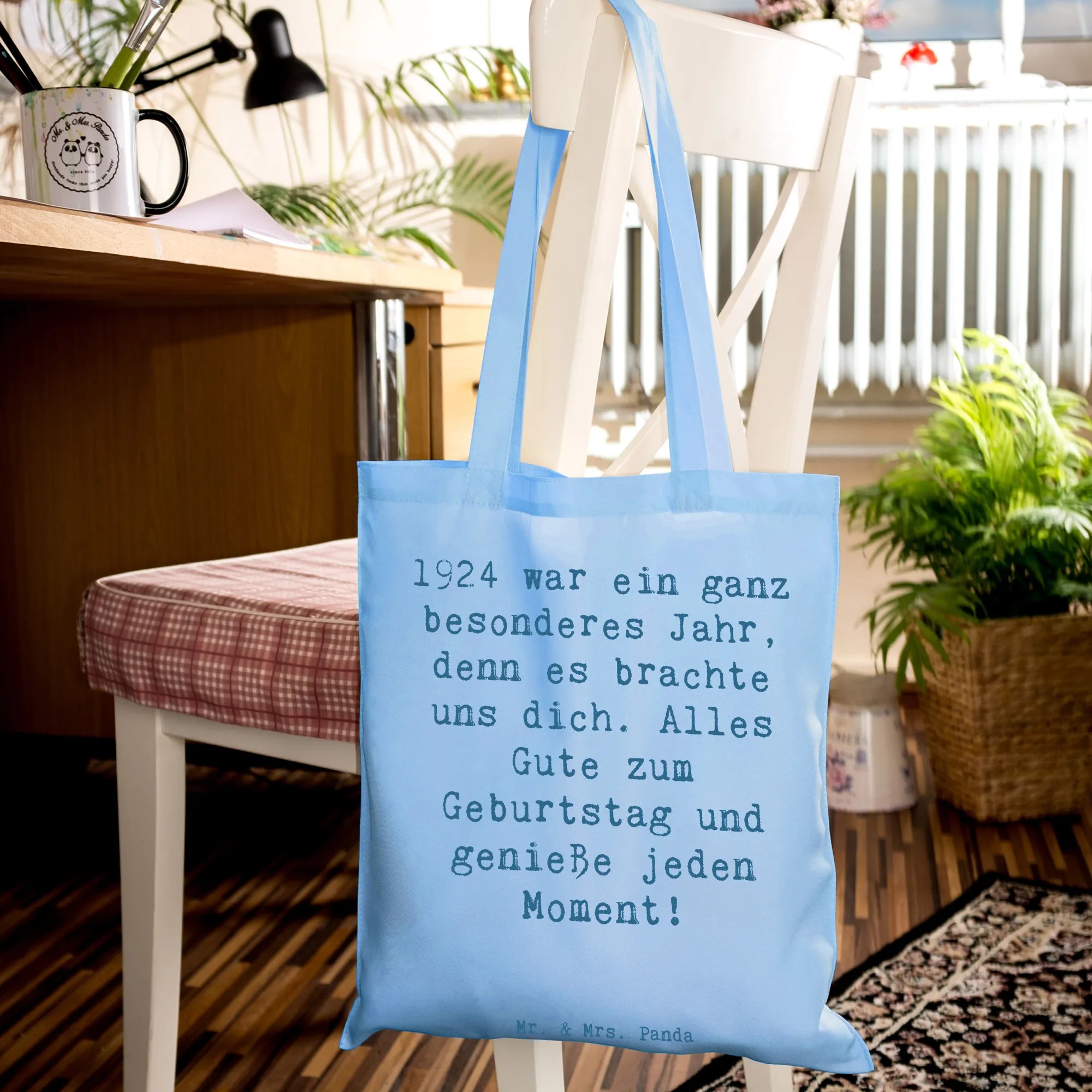 Tragetasche Spruch 1924 Geburtstag