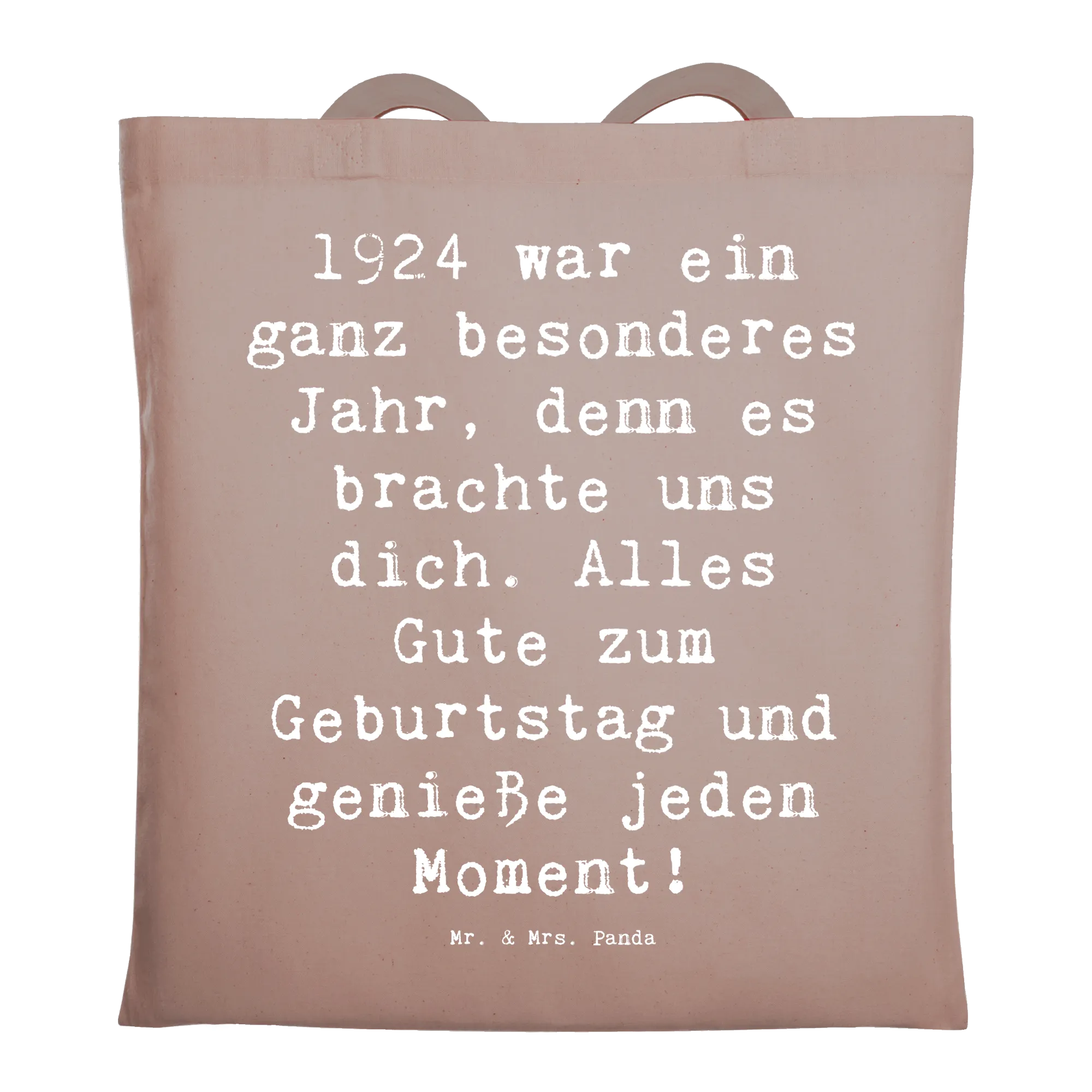 Tragetasche Spruch 1924 Geburtstag