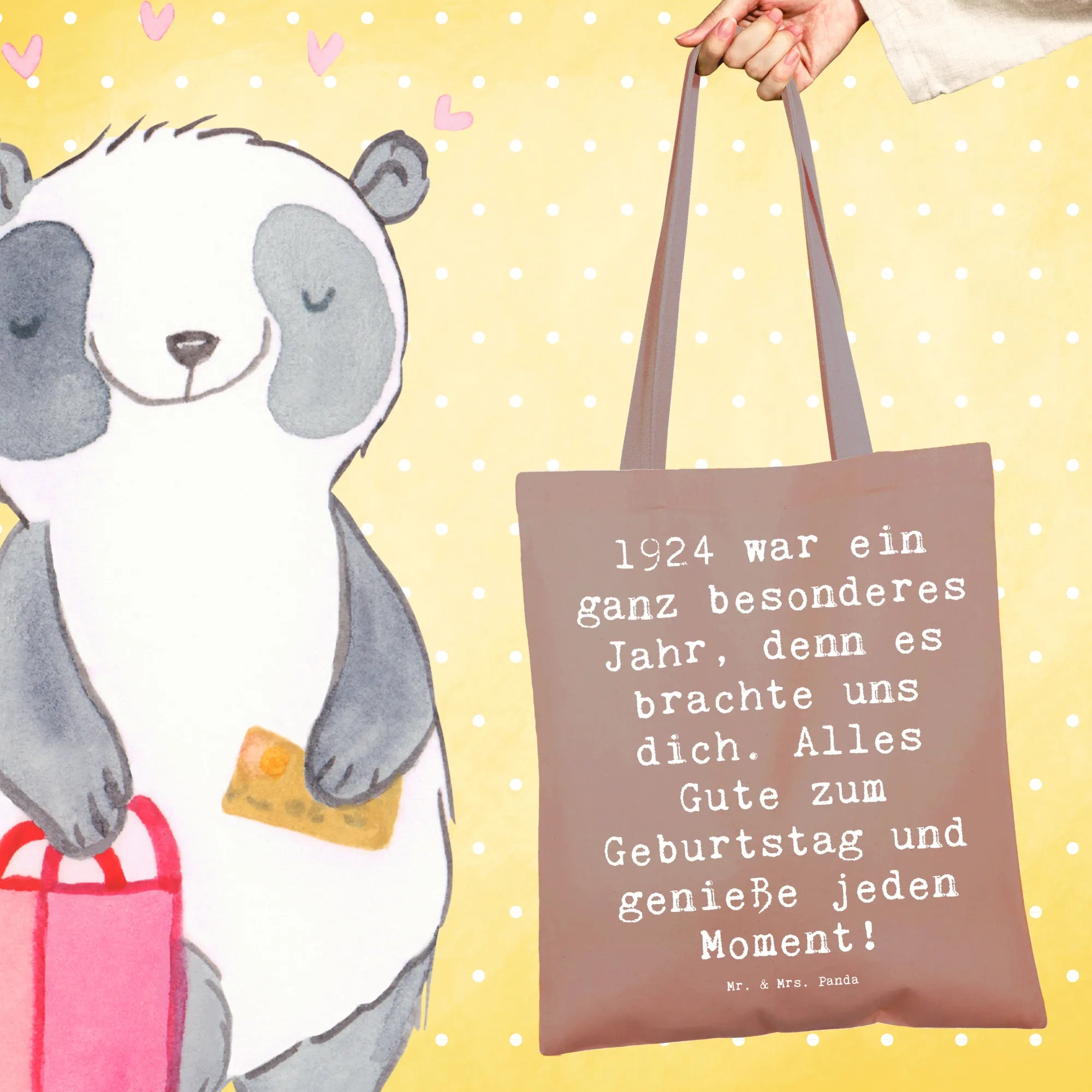 Tragetasche Spruch 1924 Geburtstag