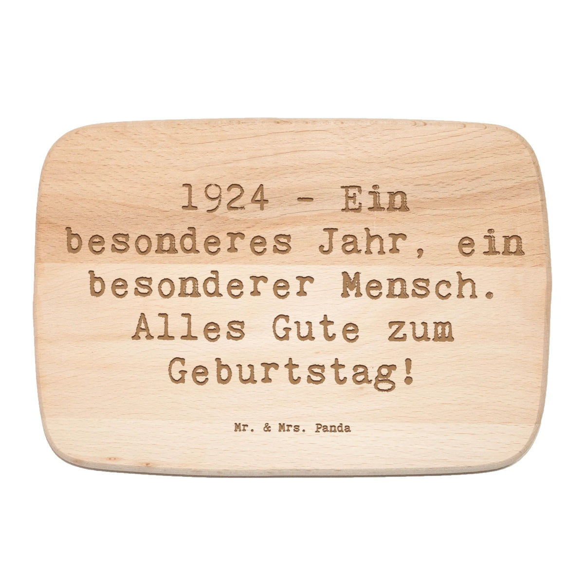 Frühstücksbrett Spruch 1924 Geburtstag