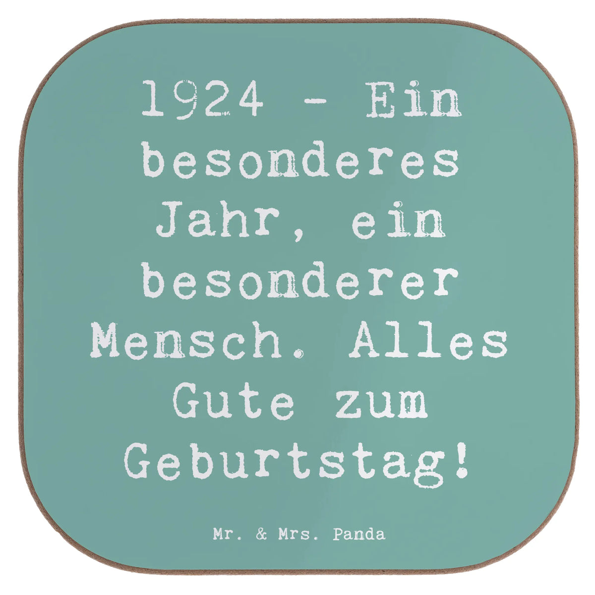 Untersetzer Spruch 1924 Geburtstag