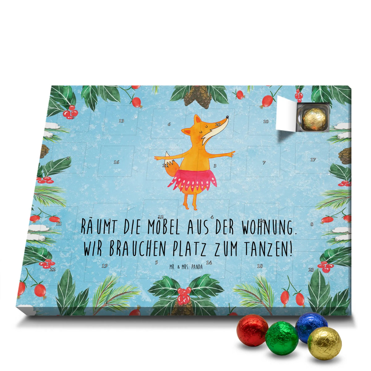 Chocolate advent calendar Fox ballerina