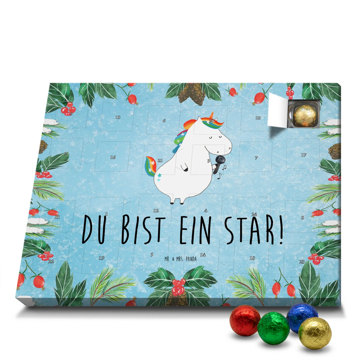 Schoko Adventskalender Einhorn Sänger