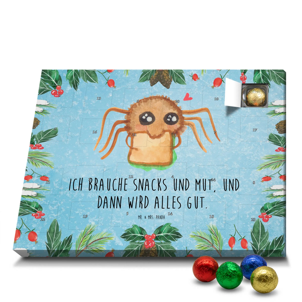 Schoko Adventskalender Spinne Agathe Sandwich schoko weihnachtskalender, Weihnachten Adventskalender, schoko kalender, Schoko Adventskalender, schokokalender, weihnachtskalender schoko, Schokoladen-Adventskalender, süßigkeiten adventskalender, schokolade adventskalender, Weihnachts Kalender, Adventskalender, adventskalender schoko, pralinen adventskalender, Weihnachtskalender Schokolade, schokoladen kalender, Schoko-Adventskalender, adventskalender pralinen, süßigkeiten kalender, Schokoladen Adventskalender, kalender schokolade, Adventskalender Schokolade, Schokoladen-Weihnachtskalender, adventskalender süßigkeiten, kalender weihnachten, schokoladenkalender, Videos, Spinne, Merchandise, Agathe, Spinne Agathe, Alles Wird gut, Glück, Hunger, Mut, Hungrig, Verfressen, Lebensfreude