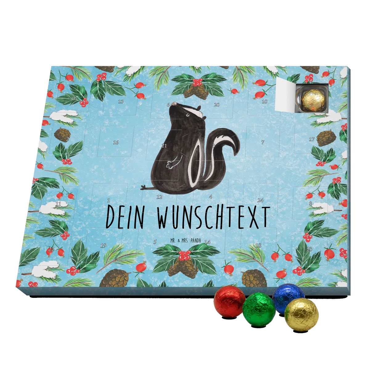 Personalisierter Schoko Adventskalender Stinktier Sitzen personalisierter weihnachtskalender, weihnachtskalender personalisiert, Individualisierter Adventskalender, Personalisierter Adventskalender Schokolade, Personalisierter Adventskalender mit Schokolade, Weihnachtskalender personalisierbar, adventskalender personalisiert, Personalisierter Schokoladen-Adventskalender, Individueller Schoko-Adventskalender, Schoko-Adventskalender mit Namen, Weihnachtskalender mit Namen, Schoko Adventskalender personalisiert, individueller adventskalender, Schokoladen Adventskalender personalisiert, Namens-Adventskalender, Adventskalender personalisiert Schokolade, Personalisierter Schoko-Adventskalender, personalisierbarer adventskalender, Personalisierter Adventskalender, Schokolade Adventskalender personalisiert, Schokoladenadventskalender personalisiert, Adventskalender Schokolade personalisiert, Schoko Adventskalender mit Namen, Personalisierter Schoko Adventskalender, Personalisierte Weihnachtskalender, Stinktier, Skunk, Raubtier, Wildtier, Büro, Besserwisser, Recht, Spruch, Stinki, Stinker