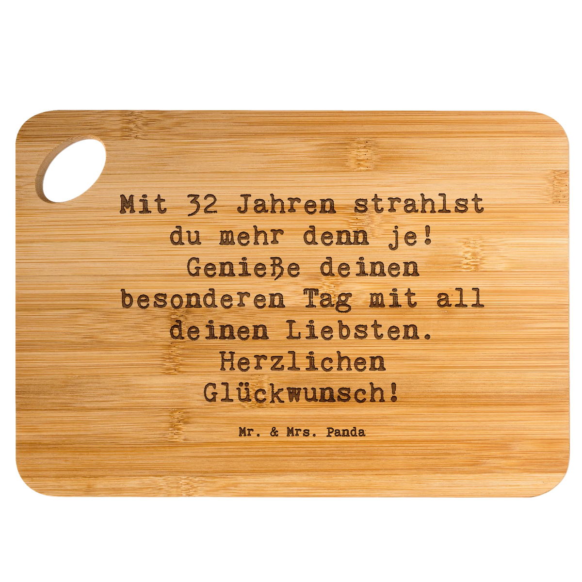 Schneidebrett Spruch 32. Geburtstag