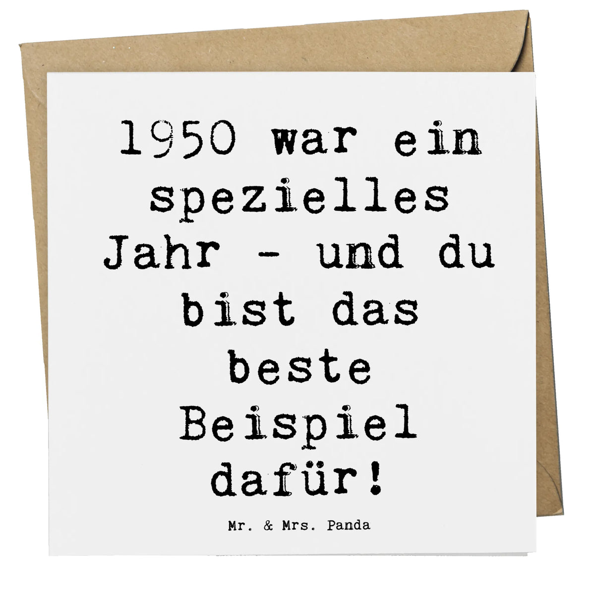 Deluxe Karte Spruch 1950 Geburtstag