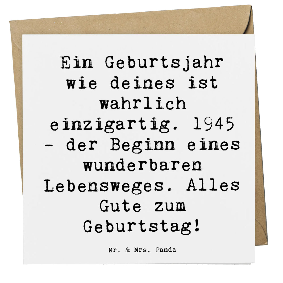 Deluxe Karte Spruch 1945 Geburtstag