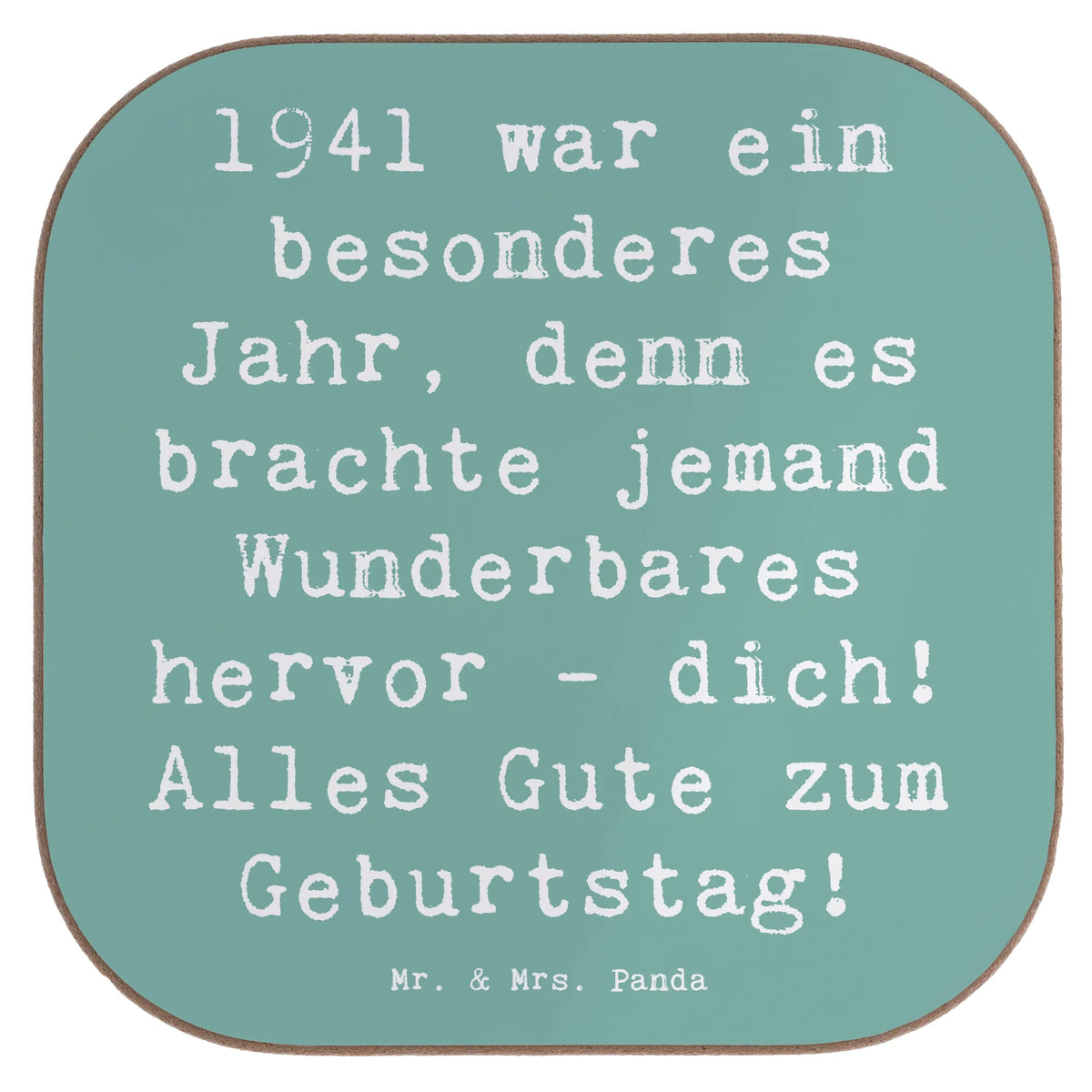 Untersetzer Spruch 1941 Geburtstag