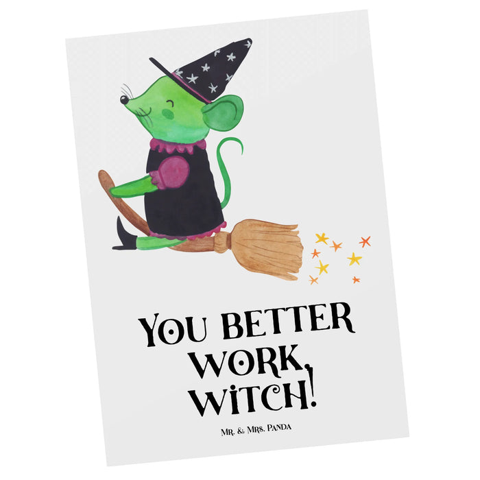 Postkarte Halloween Hexenpower