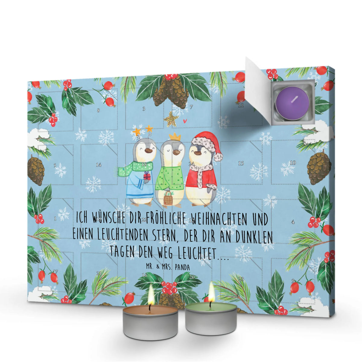 Scented candle advent calendar wintertime Holy Three Kings